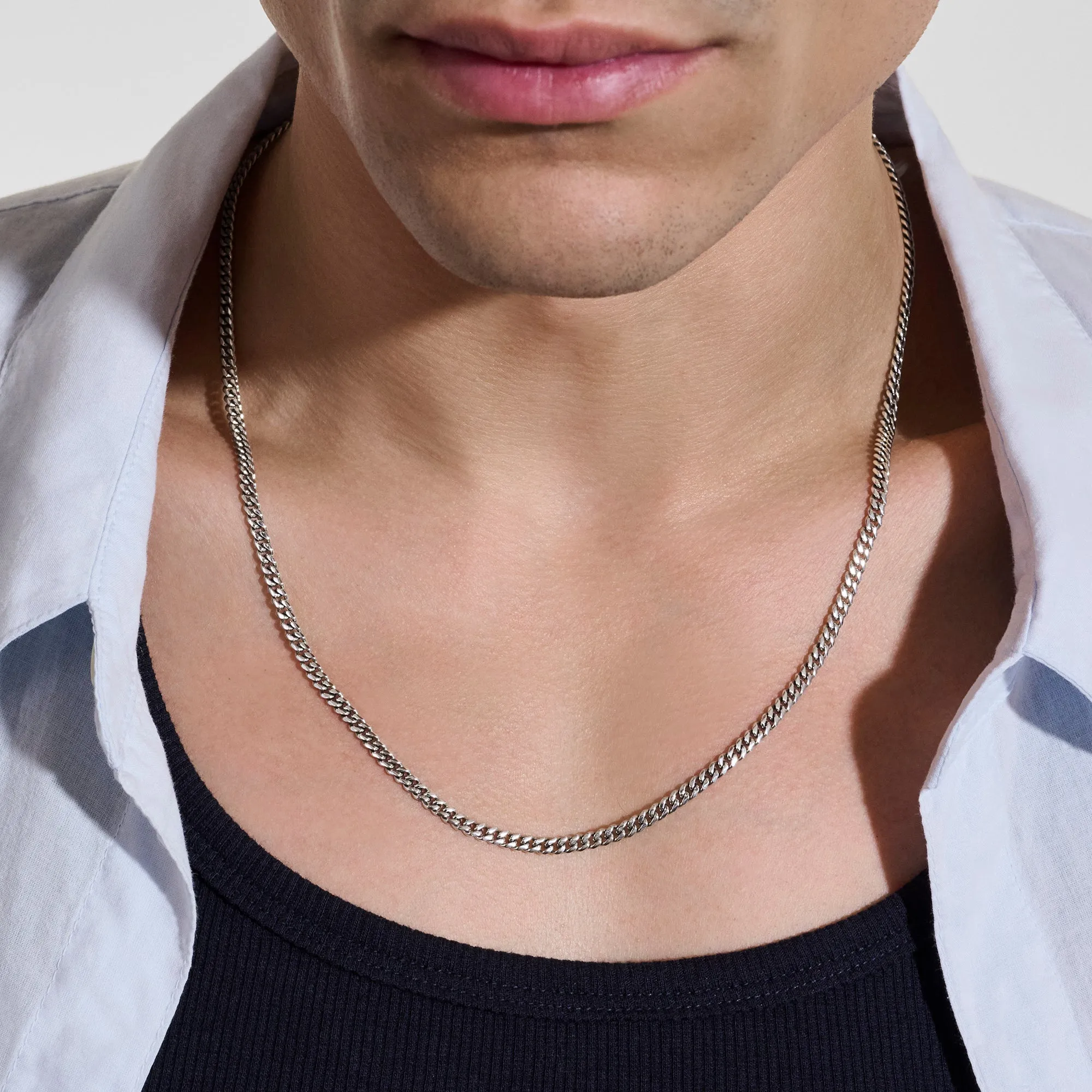 Curb Chain Necklace, Sterling Silver, 3.9MM|NM98812 sold by John Hardy product image thumbnail 3