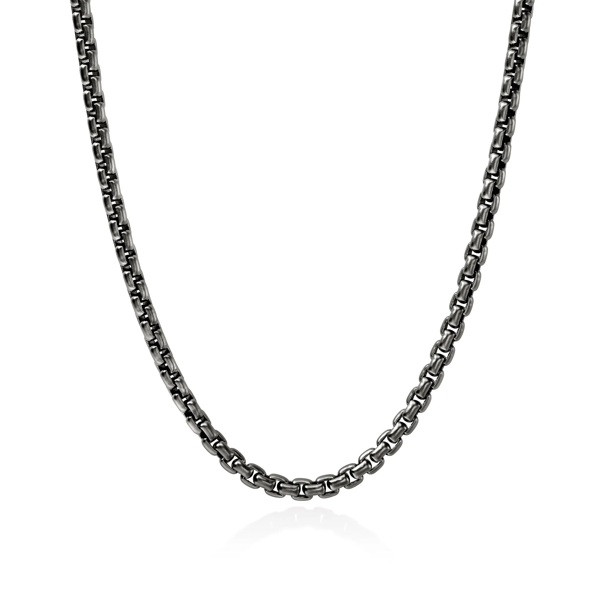 Box Chain Necklace, Dark Silver, 6MM|NM98810SMBRD sold by John Hardy