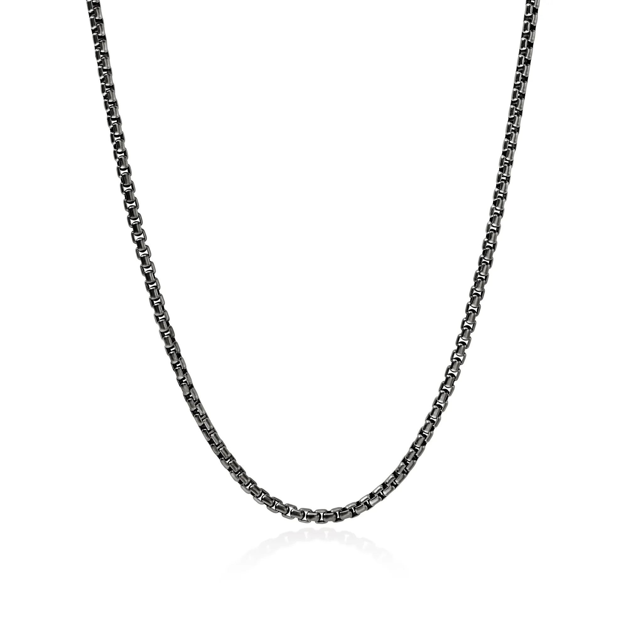 Box Chain Necklace, Dark Silver, 3.7MM|NM98808SMBRD sold by John Hardy