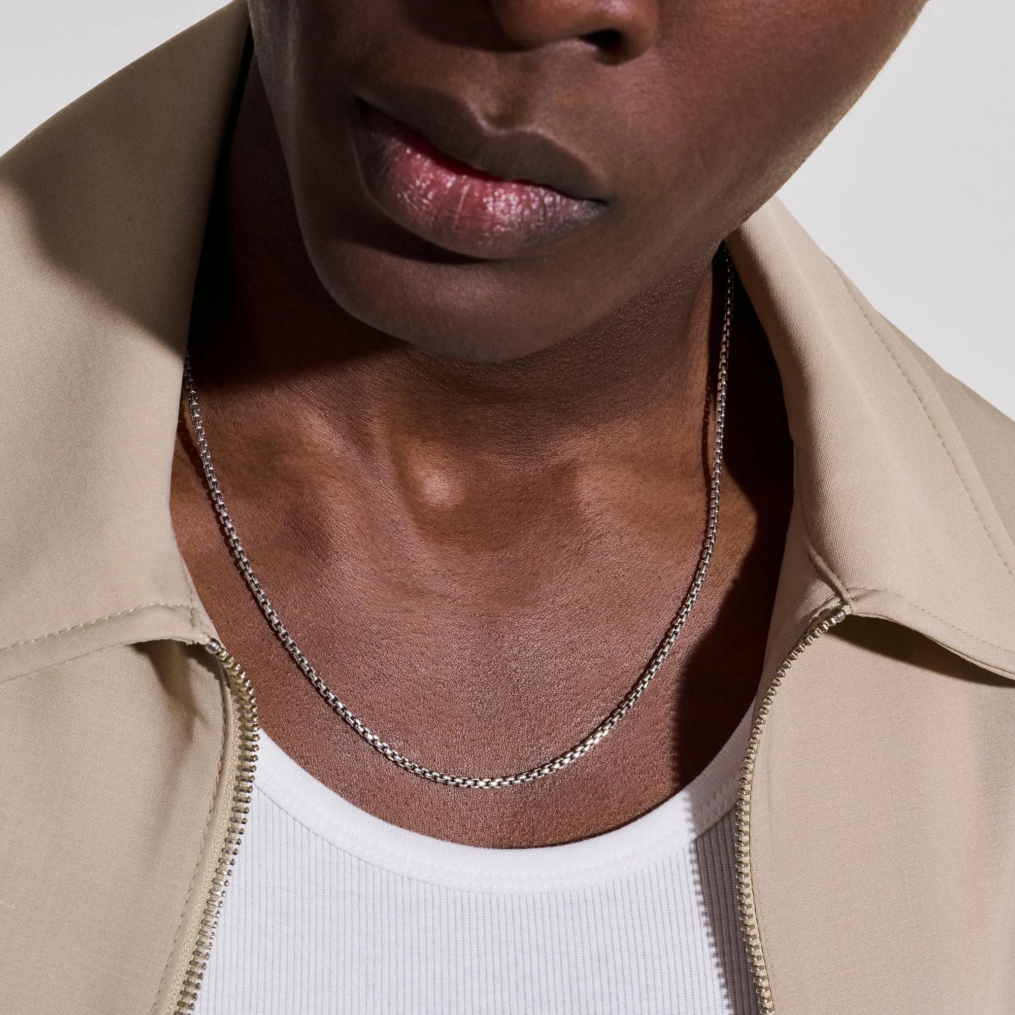 Box Chain Necklace, Sterling Silver, 2.7MM|NM98807 sold by John Hardy product image thumbnail 3