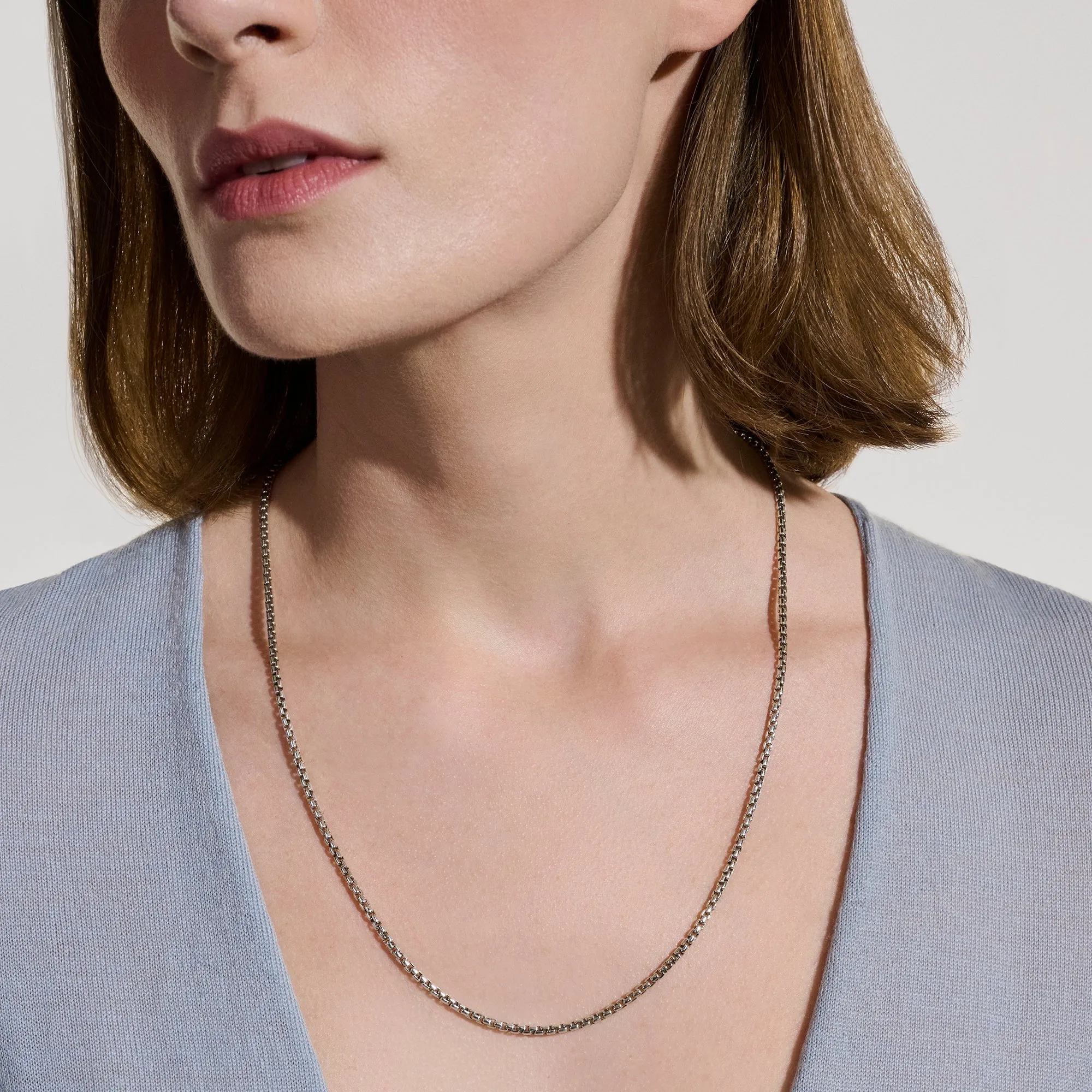 Box Chain Necklace, Sterling Silver, 2.7MM|NM98807 sold by John Hardy product image thumbnail 4