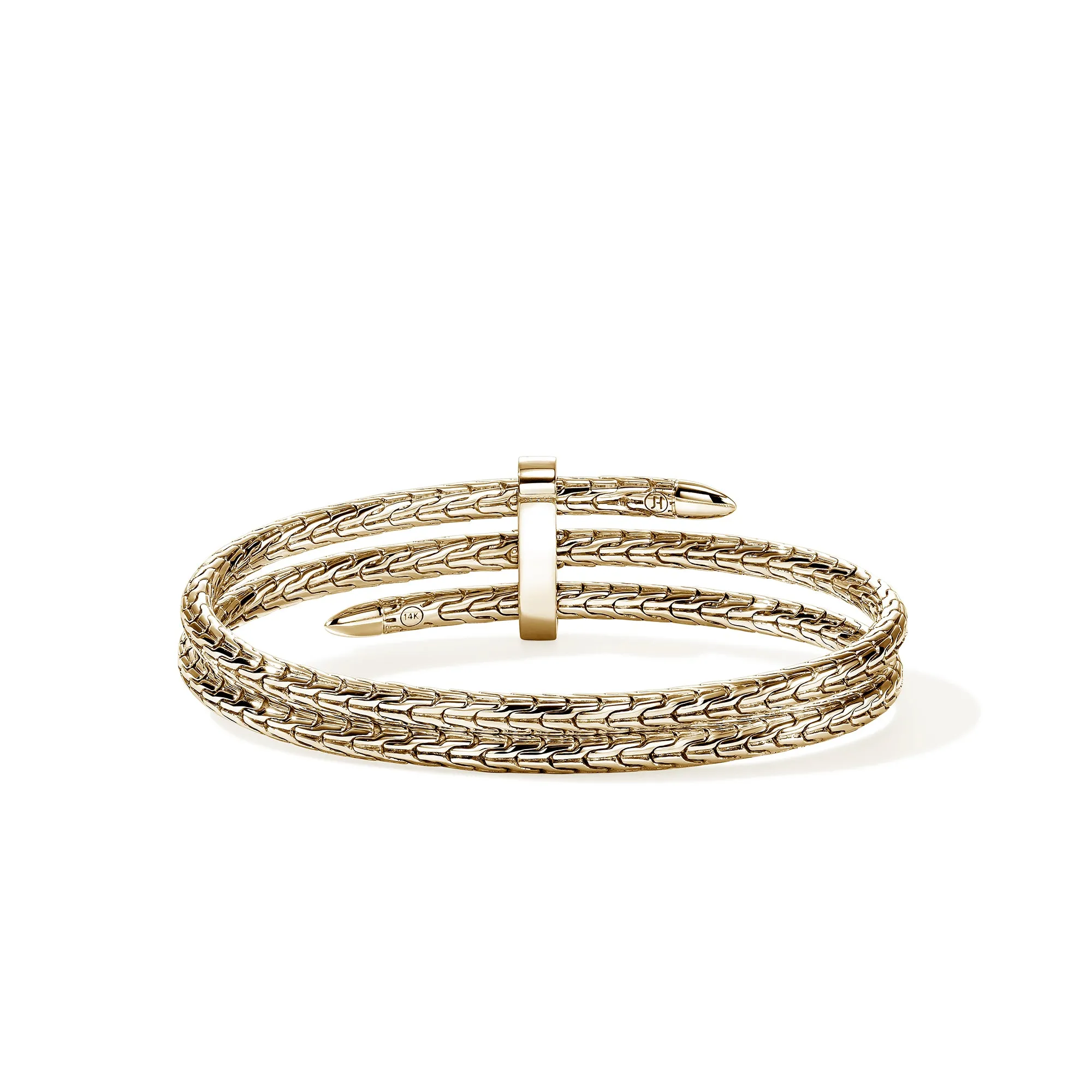 Spear Triple Flex Cuff, Gold, Diamonds, 4MM|CGGX988392DI sold by John Hardy product image thumbnail 4