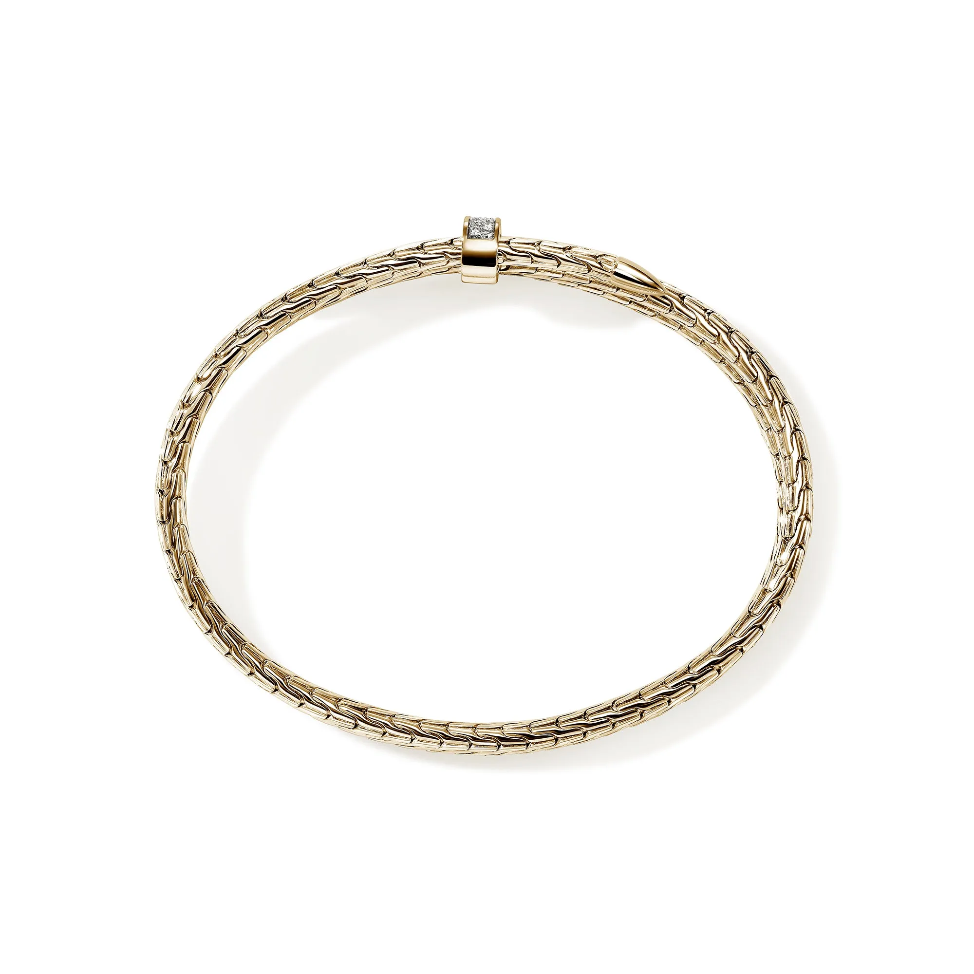 Spear Triple Flex Cuff, Gold, Diamonds, 4MM|CGGX988392DI sold by John Hardy product image thumbnail 5