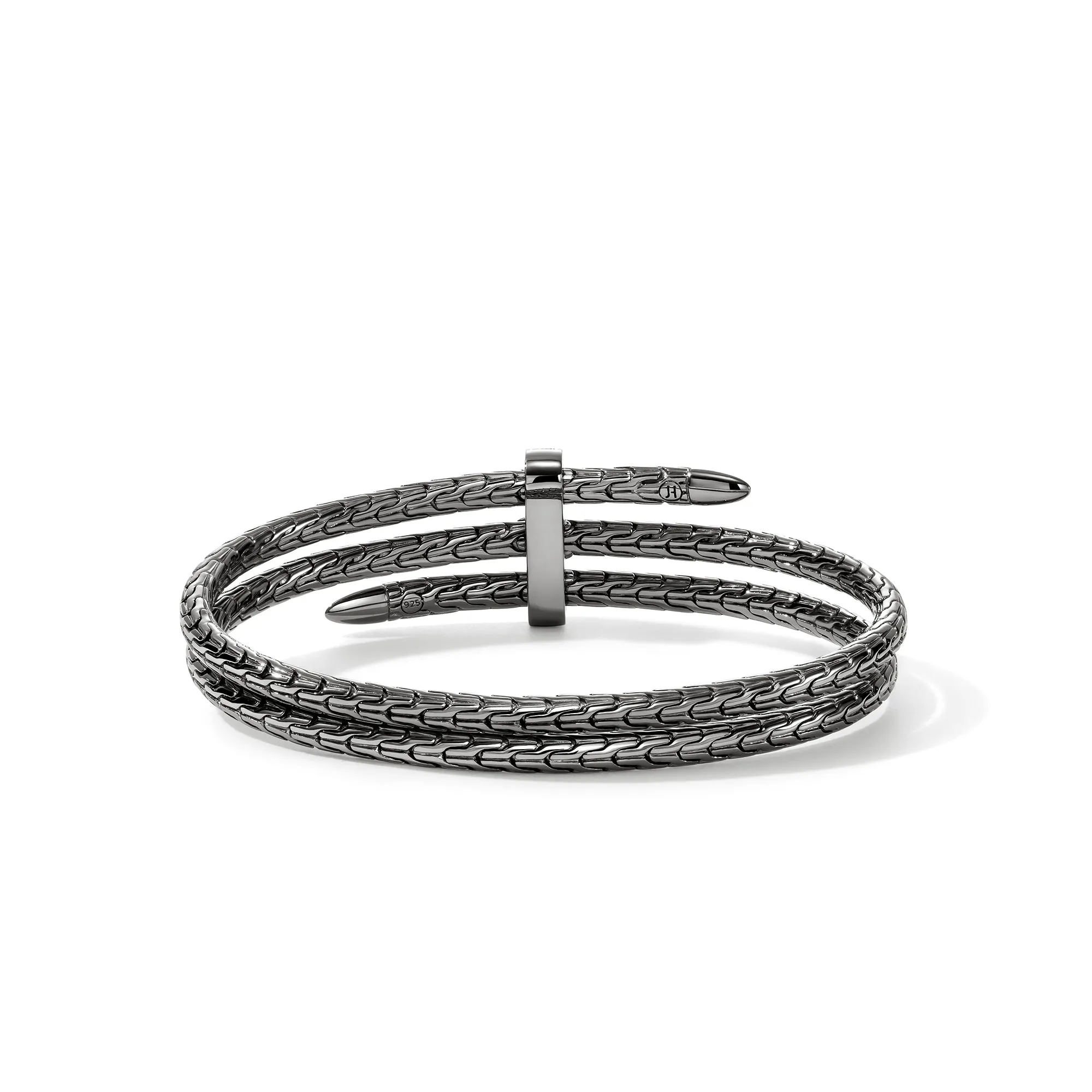 Spear Triple Flex Cuff, Dark Silver, Diamonds, 4MM|CBP988392BRDDI sold by John Hardy product image thumbnail 4