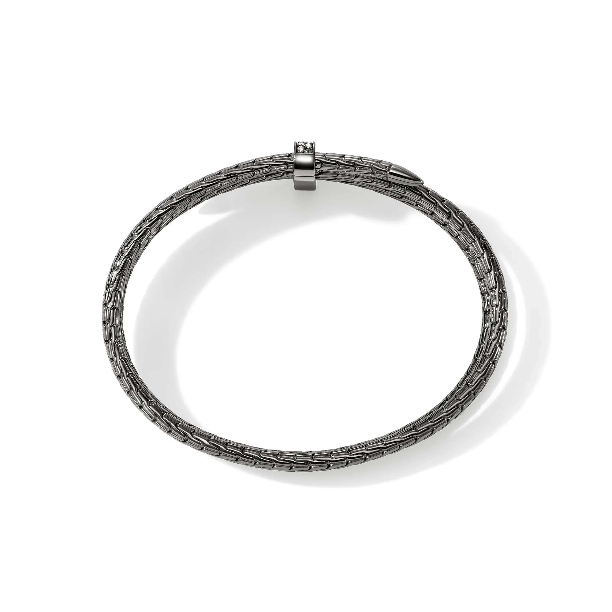 Spear Triple Flex Cuff, Dark Silver, Diamonds, 4MM|CBP988392BRDDI sold by John Hardy product image thumbnail 5