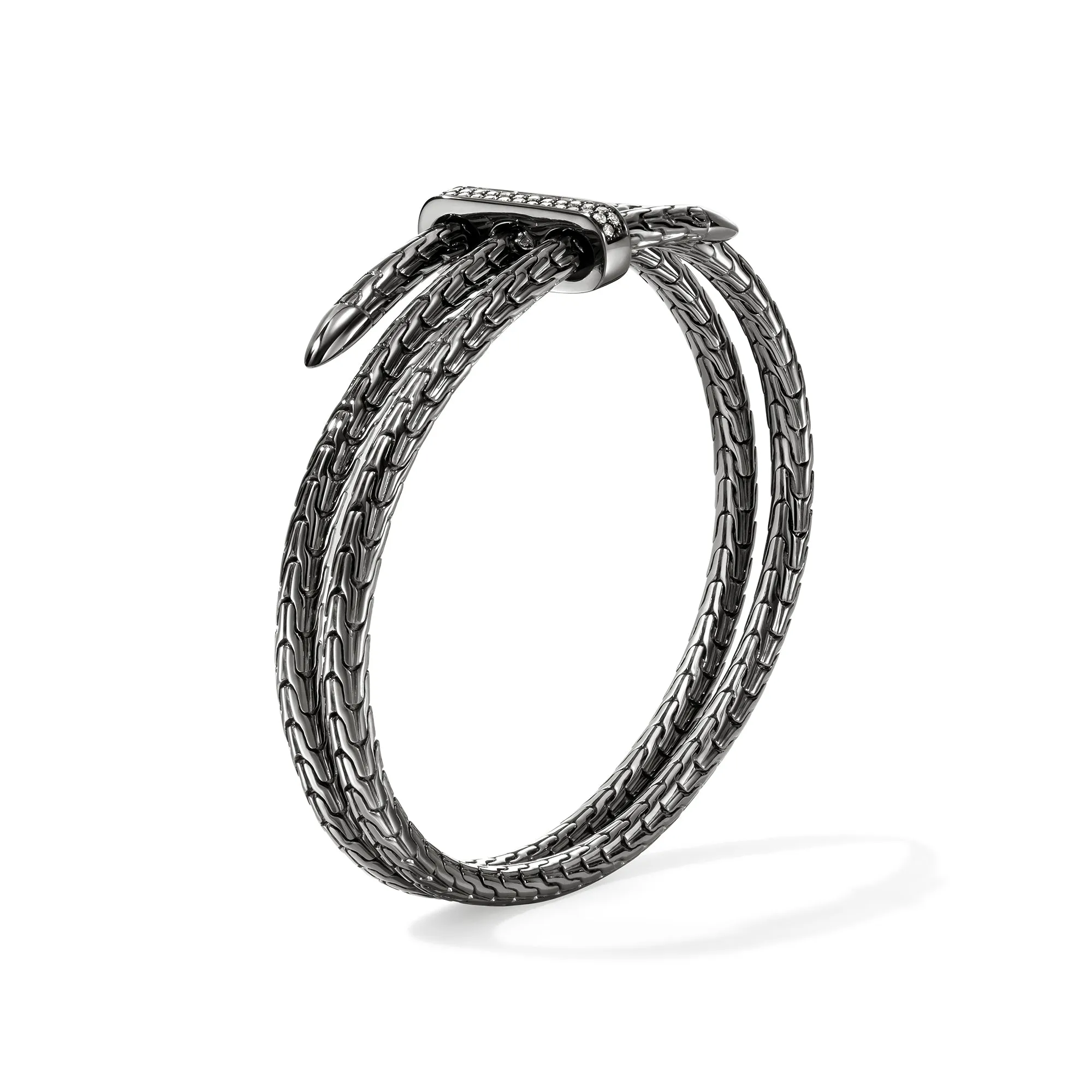 Spear Triple Flex Cuff, Dark Silver, Diamonds, 4MM|CBP988392BRDDI sold by John Hardy product image thumbnail 3