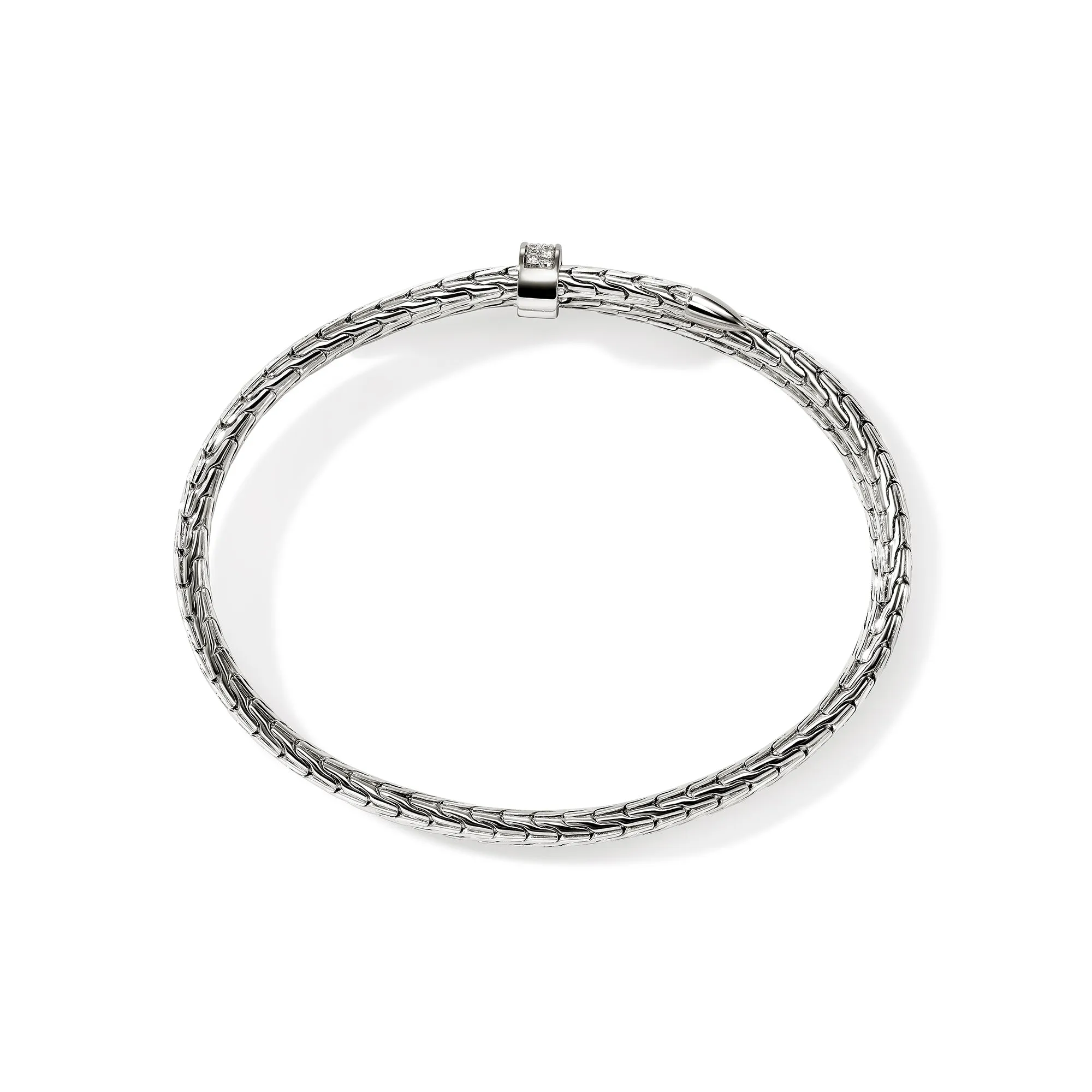 Spear Triple Flex Cuff, Sterling Silver, Diamonds, 4MM|CBP988392DI sold by John Hardy product image thumbnail 5