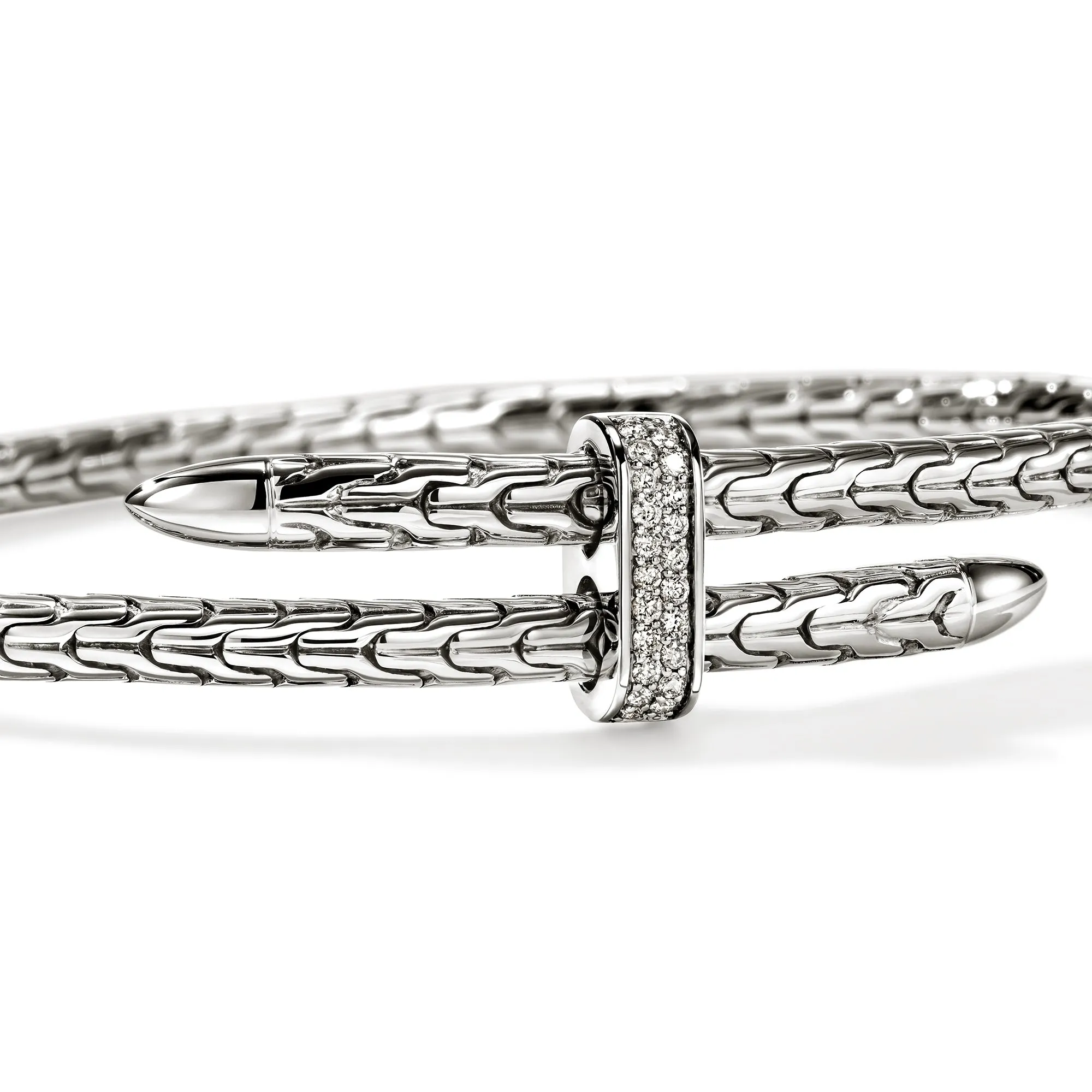 Spear Flex Cuff, Sterling Silver, Diamonds, 4MM|CBP987872DI sold by John Hardy product image thumbnail 2