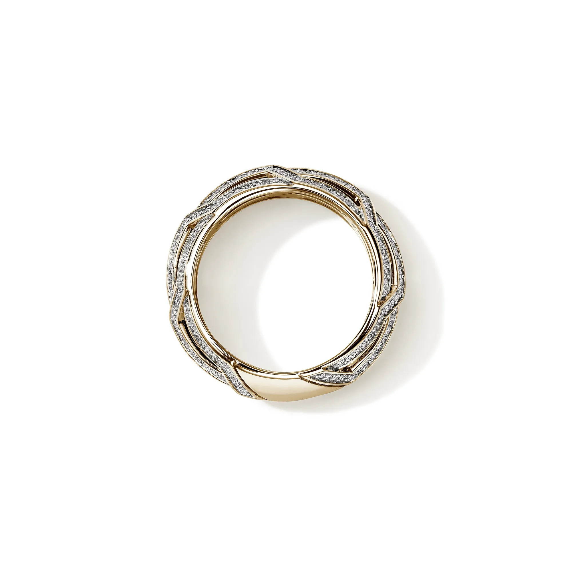 Icon 50 Band Ring, Gold, Diamonds, 8MM|RGGX987522DI sold by John Hardy product image thumbnail 4