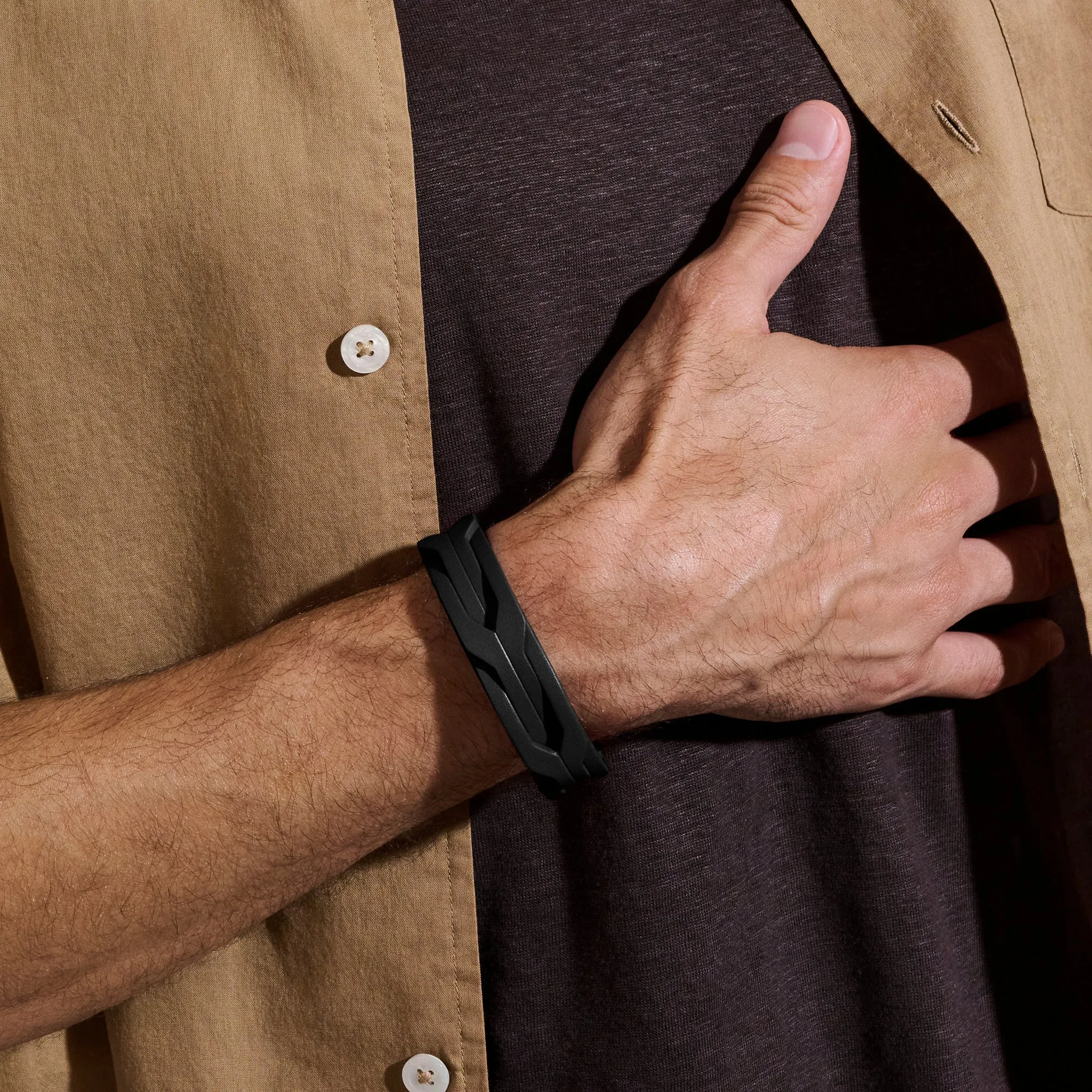 Icon 50 Bracelet, Sterling Silver, Leather|BU98744BL sold by John Hardy product image thumbnail 5