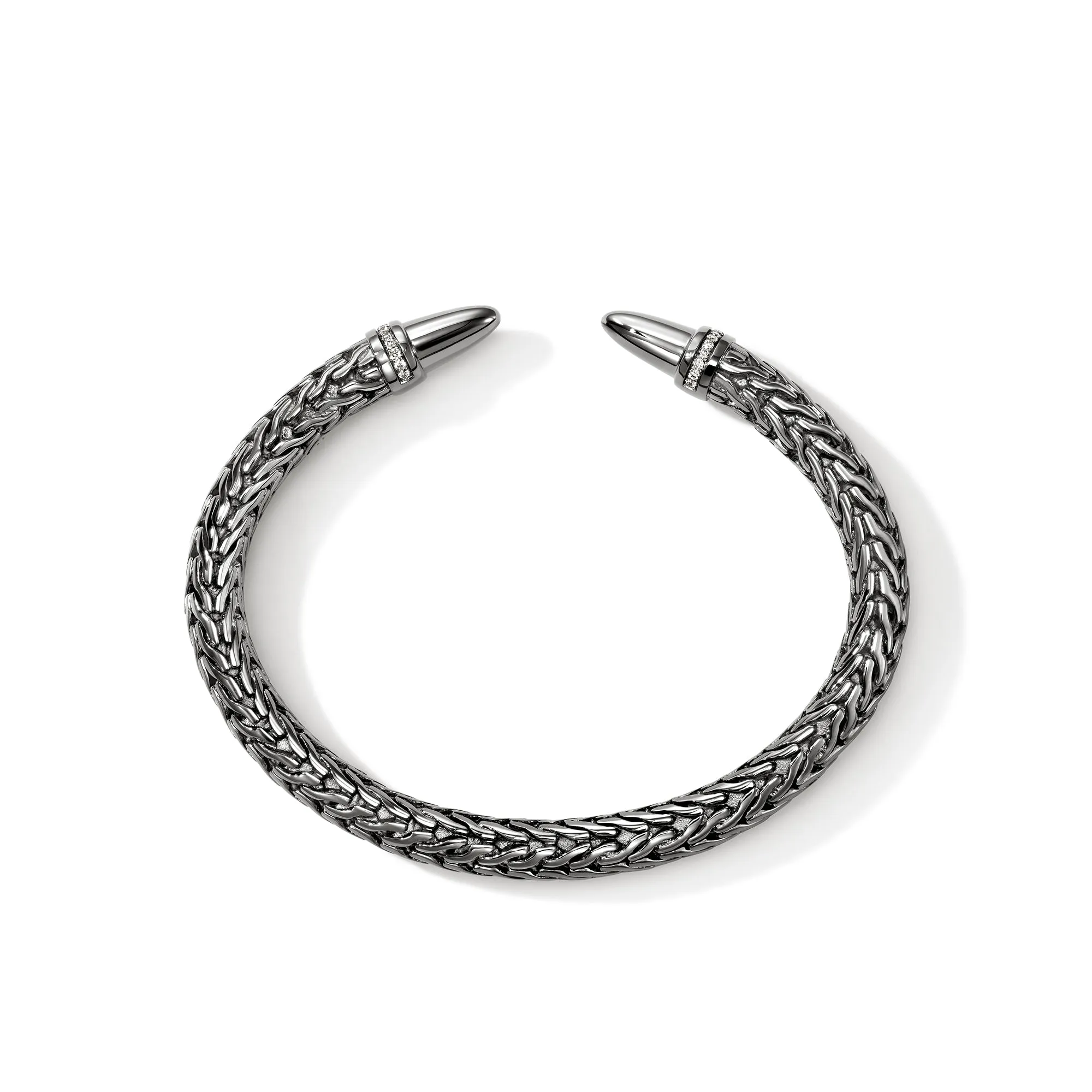 Spear 50 Flex Cuff, Dark Silver, Diamonds|CBP988982BRDDI sold by John Hardy product image thumbnail 5