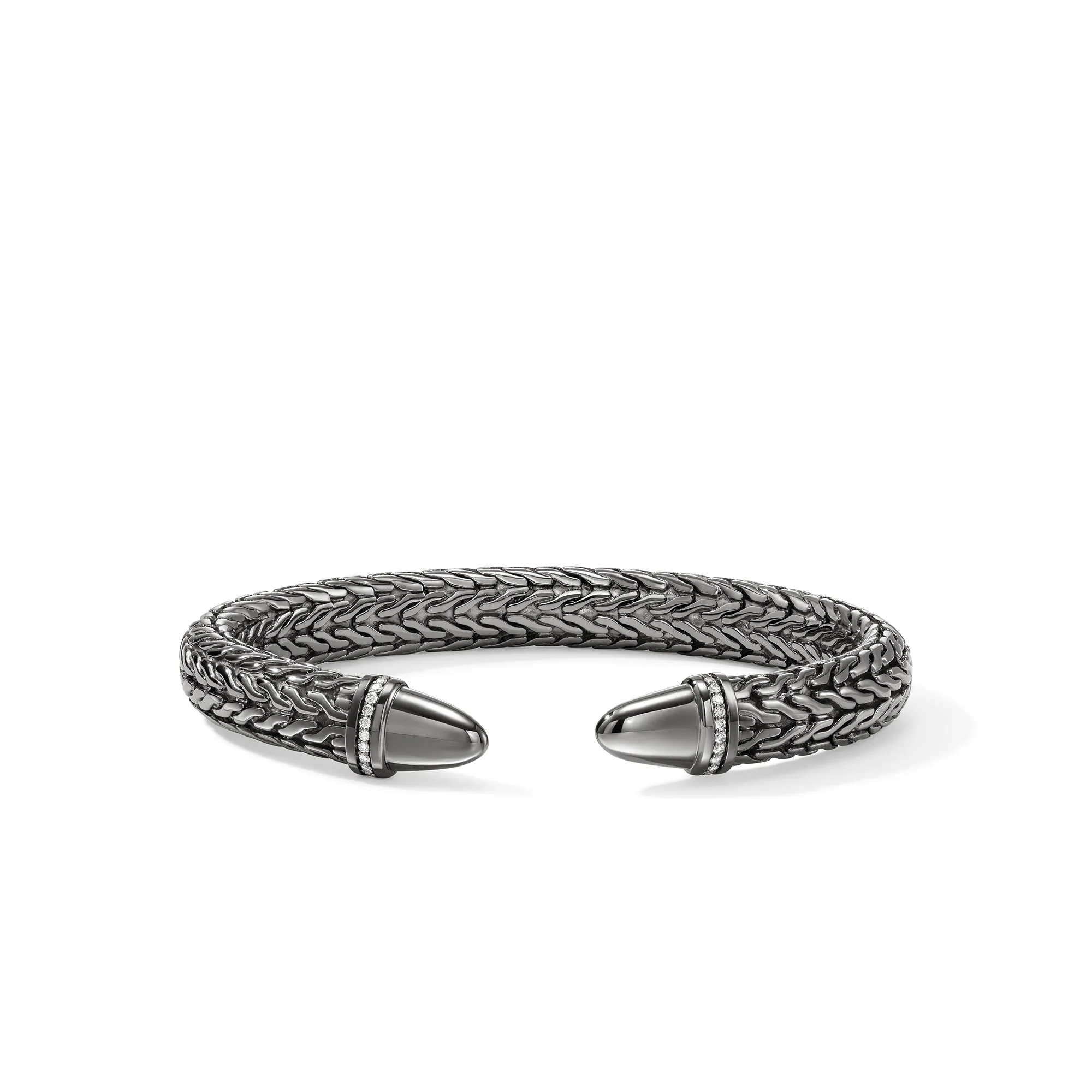 Spear 50 Flex Cuff, Dark Silver, Diamonds|CBP988982BRDDI sold by John Hardy
