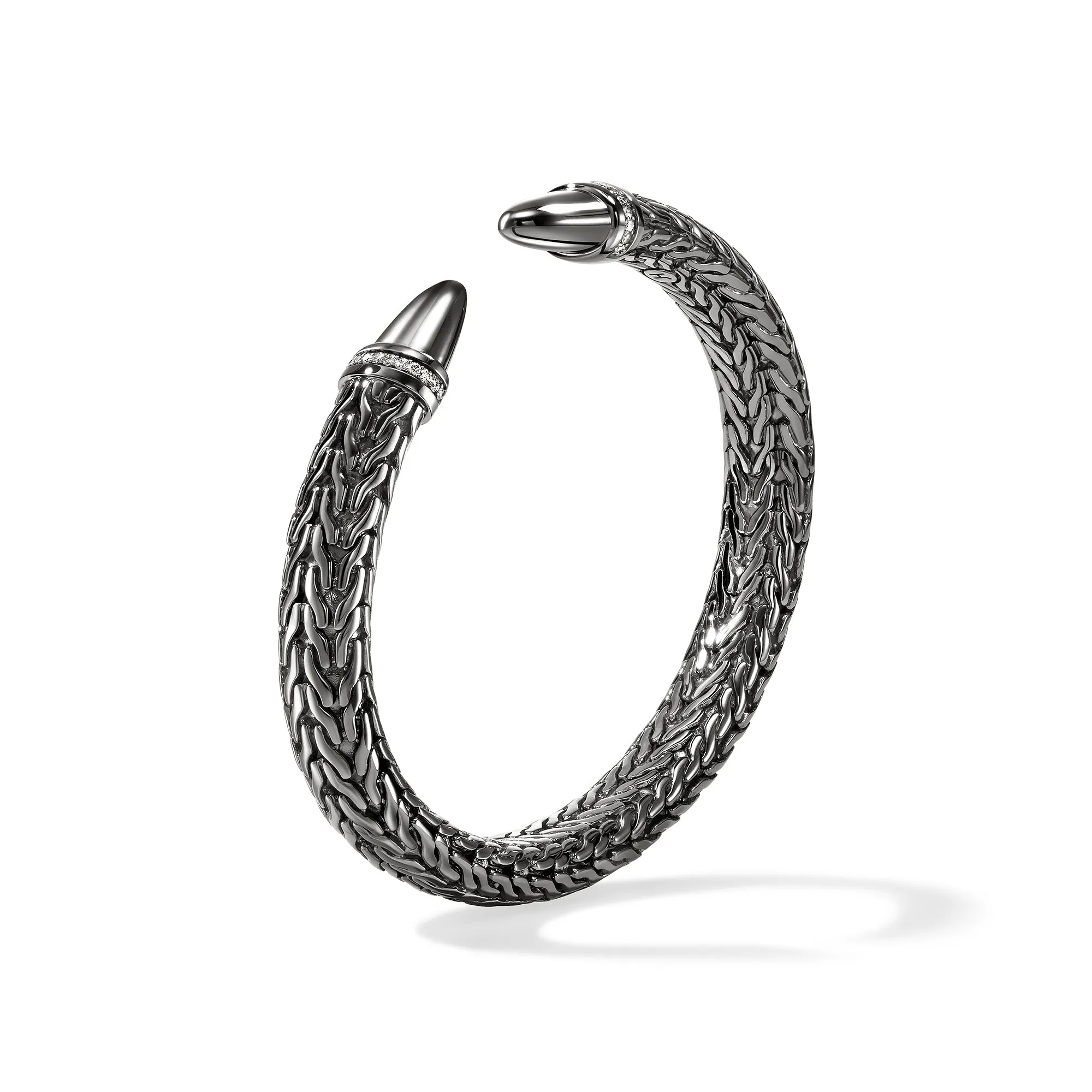 Spear 50 Flex Cuff, Dark Silver, Diamonds|CBP988982BRDDI sold by John Hardy product image thumbnail 3