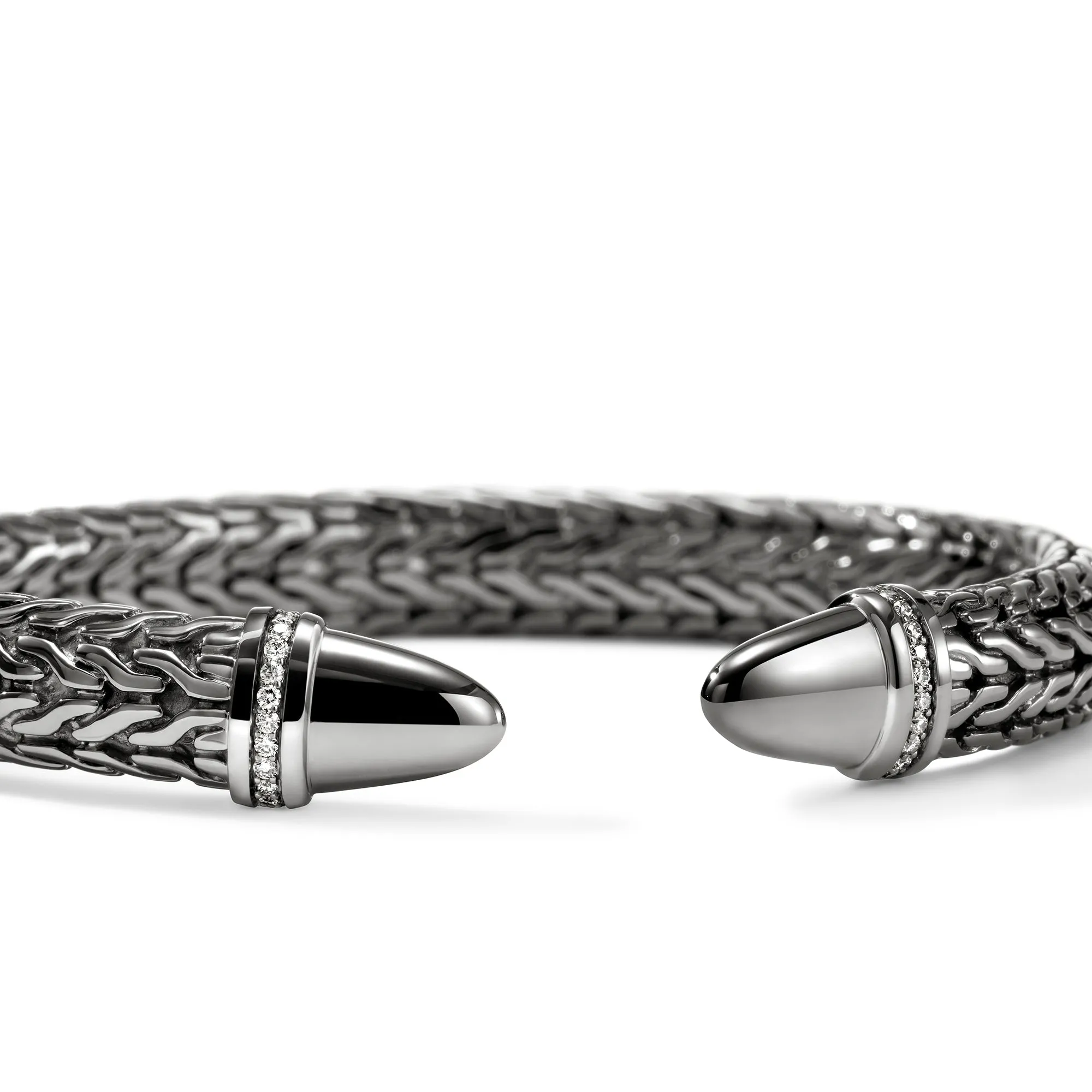 Spear 50 Flex Cuff, Dark Silver, Diamonds|CBP988982BRDDI sold by John Hardy product image thumbnail 2