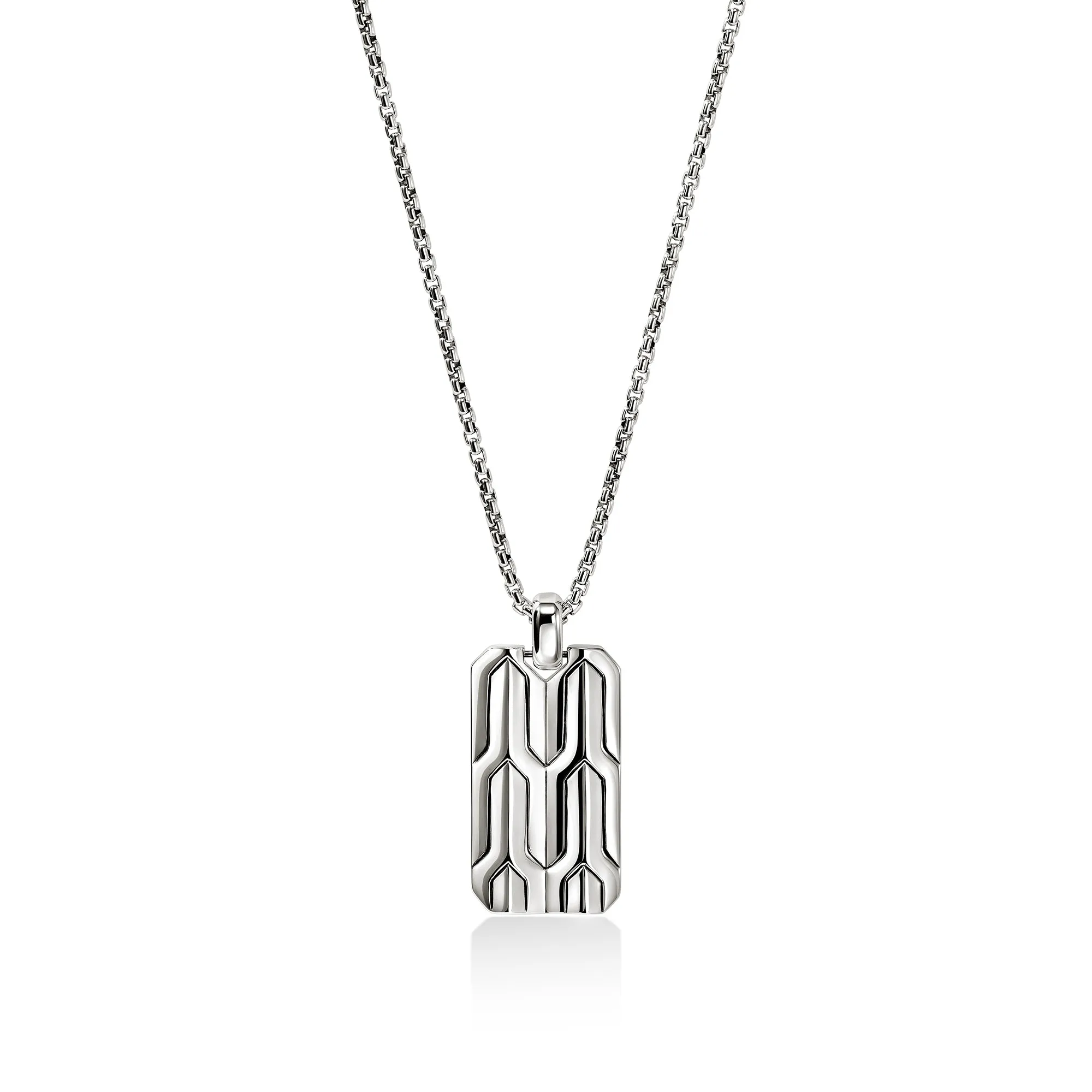 Icon 50 Tag Necklace, Sterling Silver|NM98742 sold by John Hardy