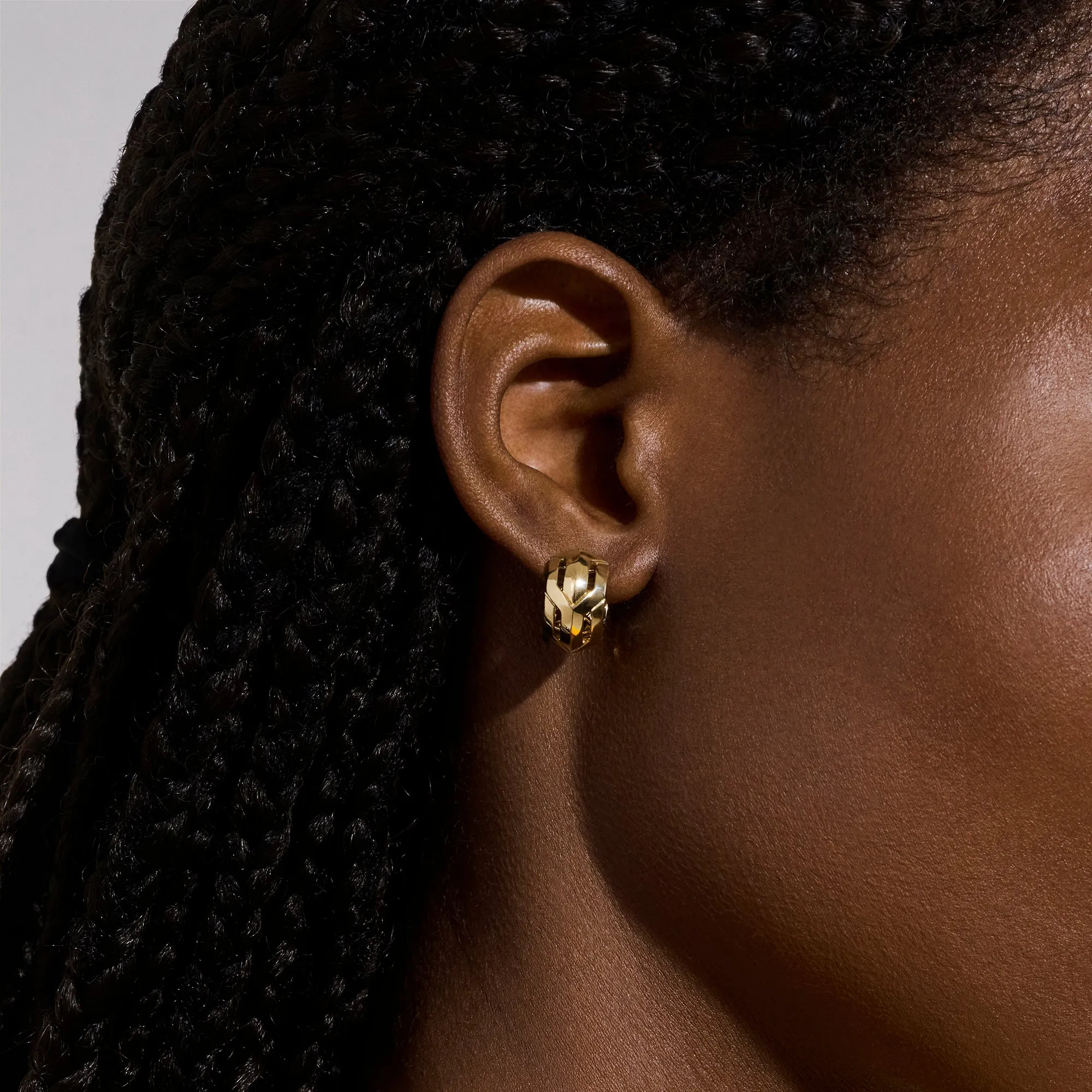 Icon 50 Hoop Earrings, Gold, 15MM|EGG98790 sold by John Hardy product image thumbnail 4