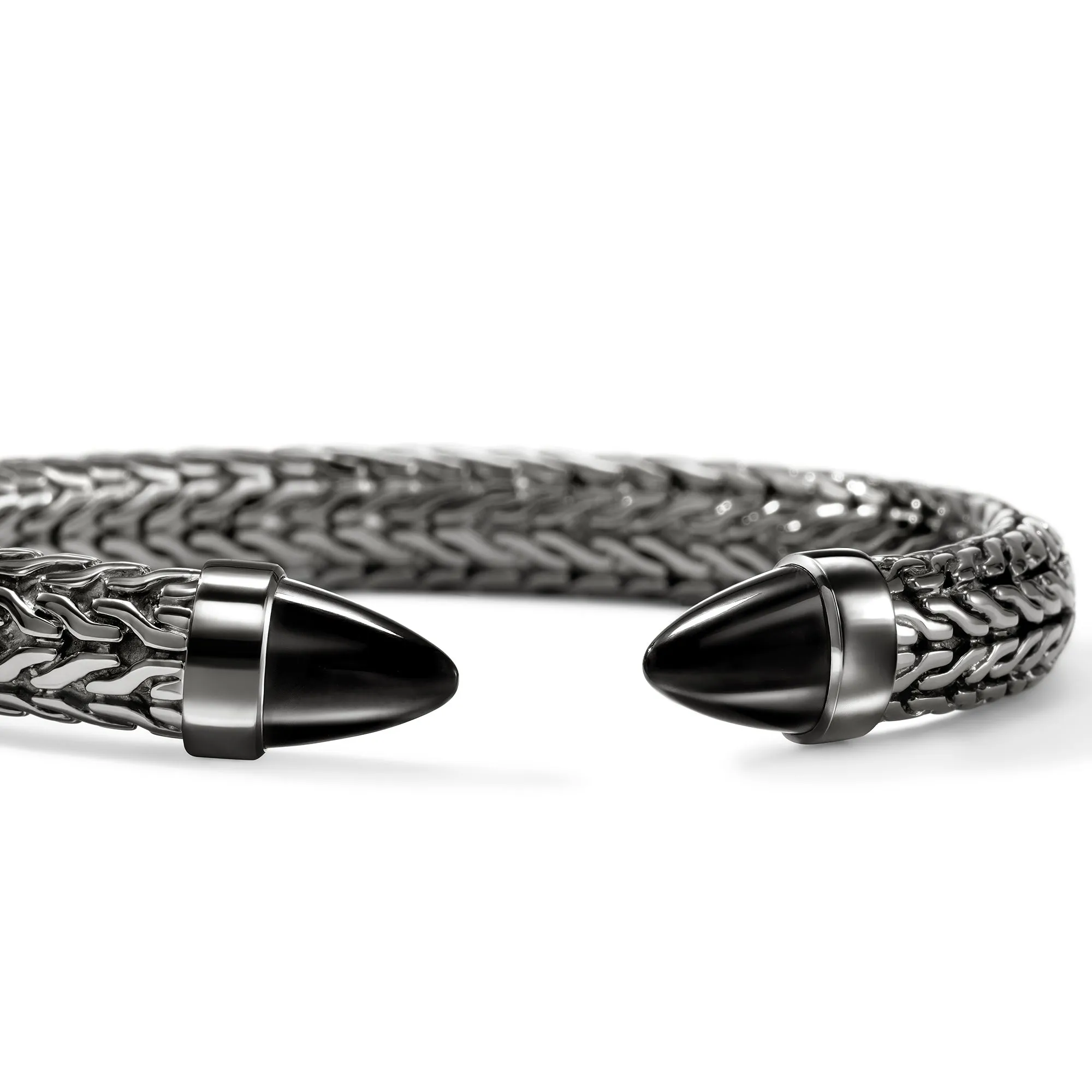Spear 50 Flex Cuff, Dark Silver, Black Onyx|CBS987961BRDBON sold by John Hardy product image thumbnail 2