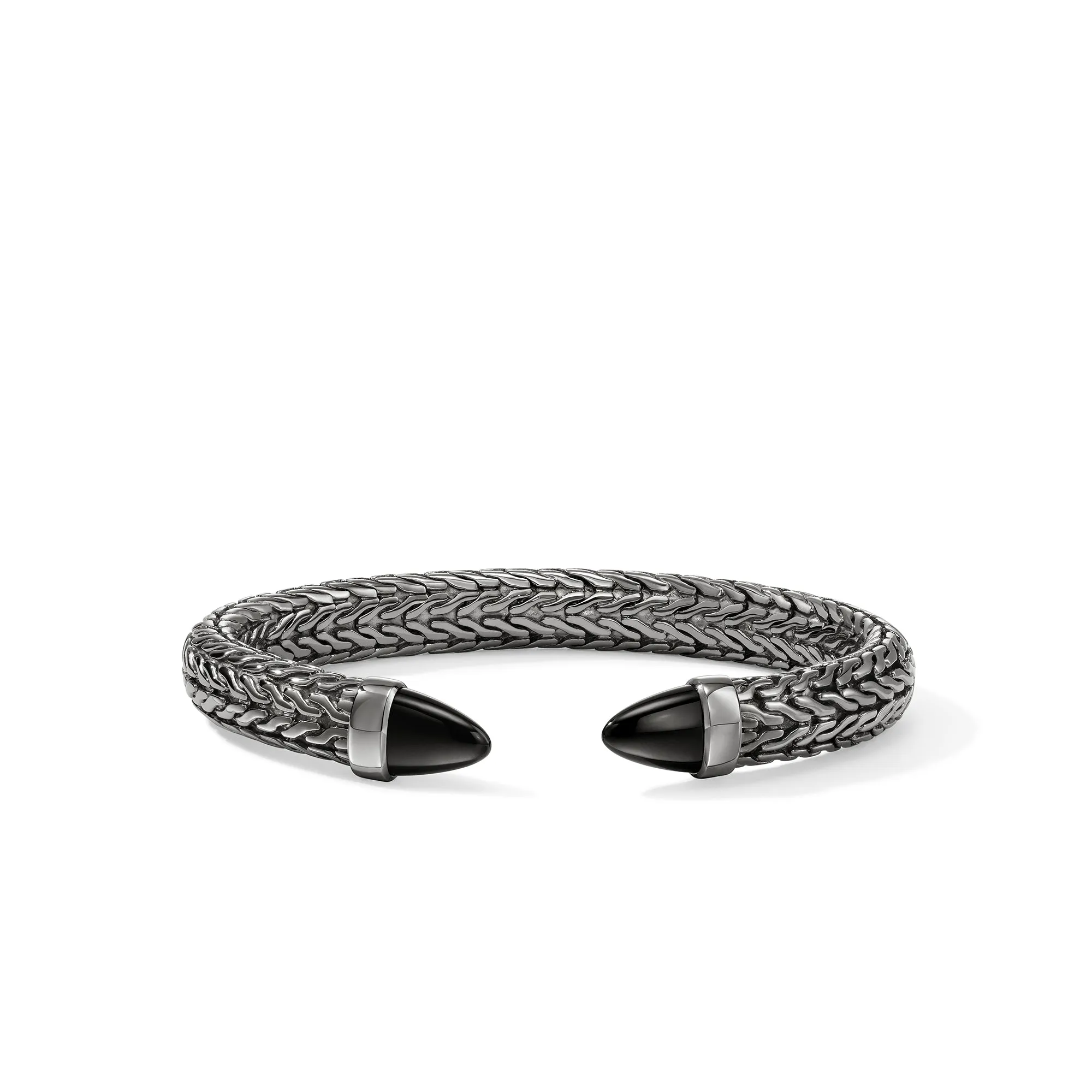 Spear 50 Flex Cuff, Dark Silver, Black Onyx|CBS987961BRDBON sold by John Hardy