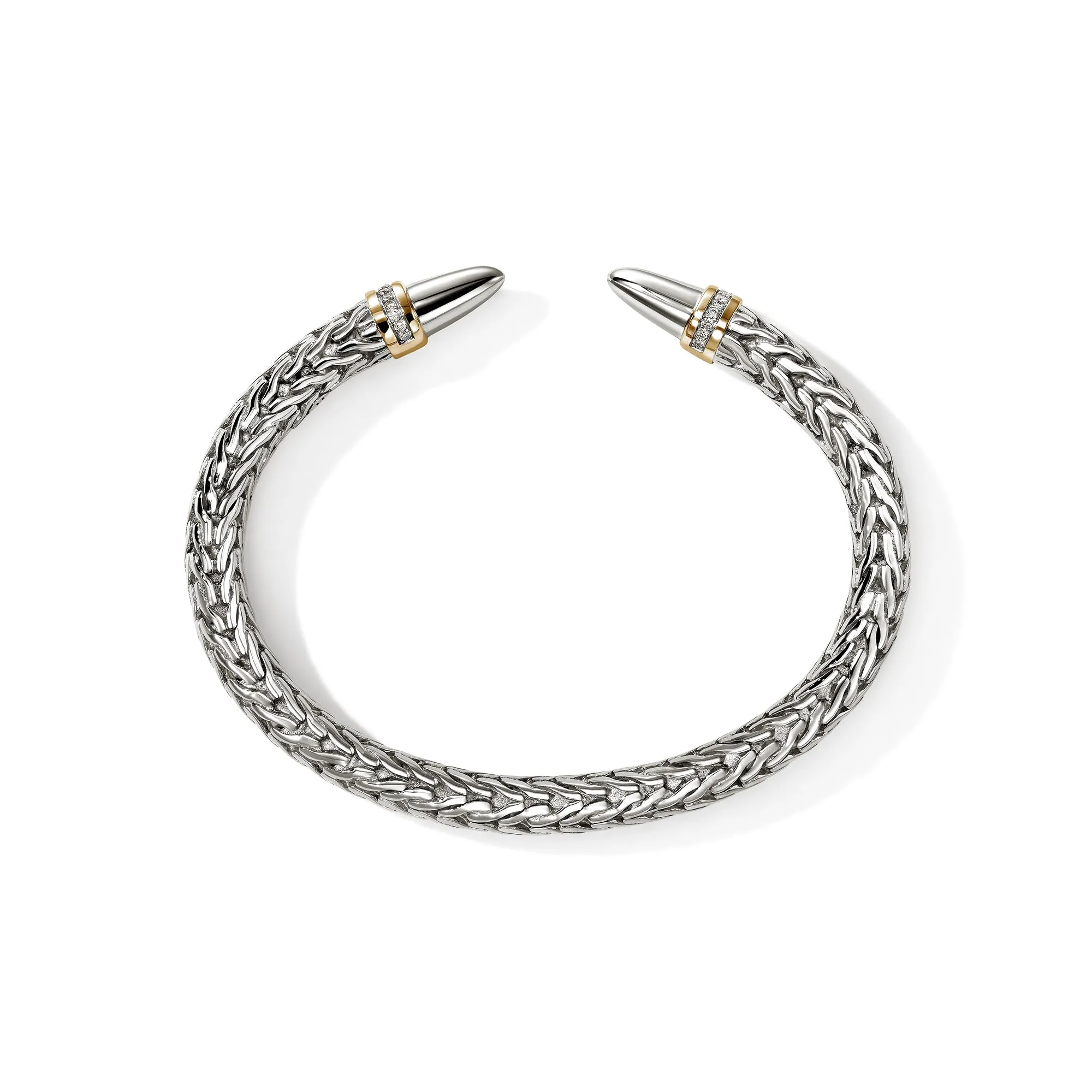 Spear 50 Flex Cuff, Gold, Sterling Silver, Diamonds|CZZP988982DI sold by John Hardy product image thumbnail 5