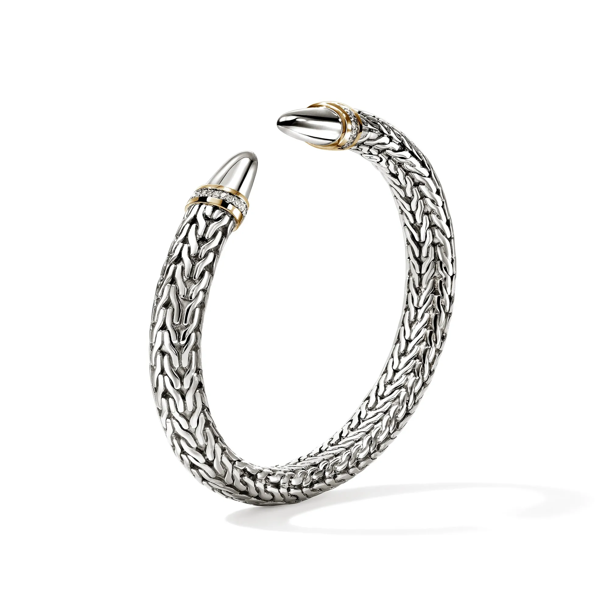 Spear 50 Flex Cuff, Gold, Sterling Silver, Diamonds|CZZP988982DI sold by John Hardy product image thumbnail 3