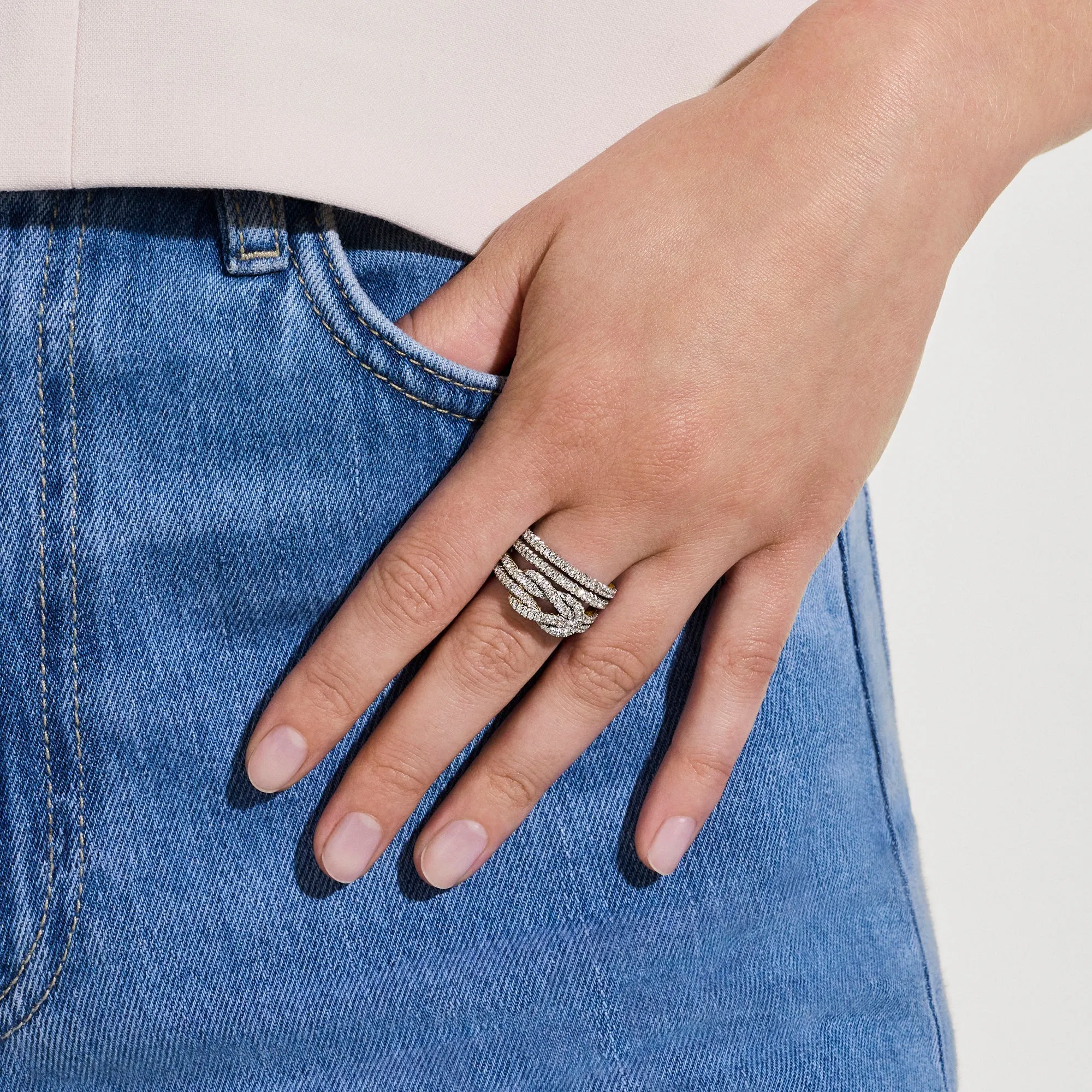 Love Knot Ring, Gold, Diamonds|RGGX987592DI sold by John Hardy product image thumbnail 5