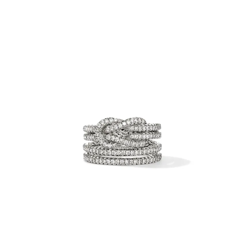 Love Knot Ring, Sterling Silver, Diamonds|RBP987592DI sold by John Hardy