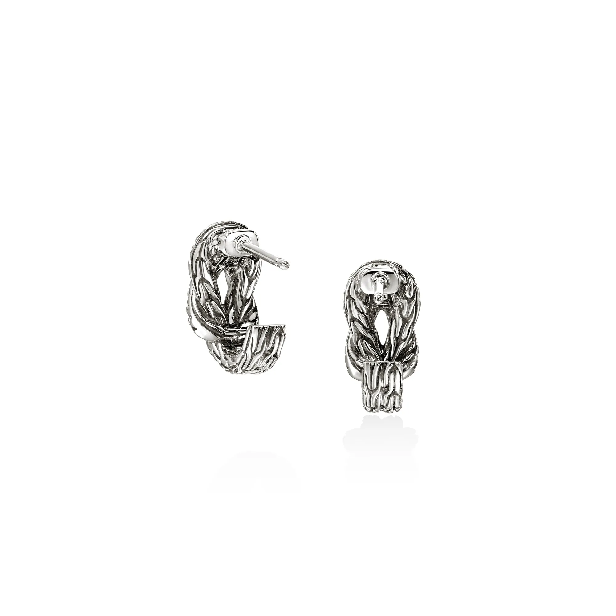 Love Knot Earrings, Sterling Silver, Diamonds|EBP987822DI sold by John Hardy product image thumbnail 3