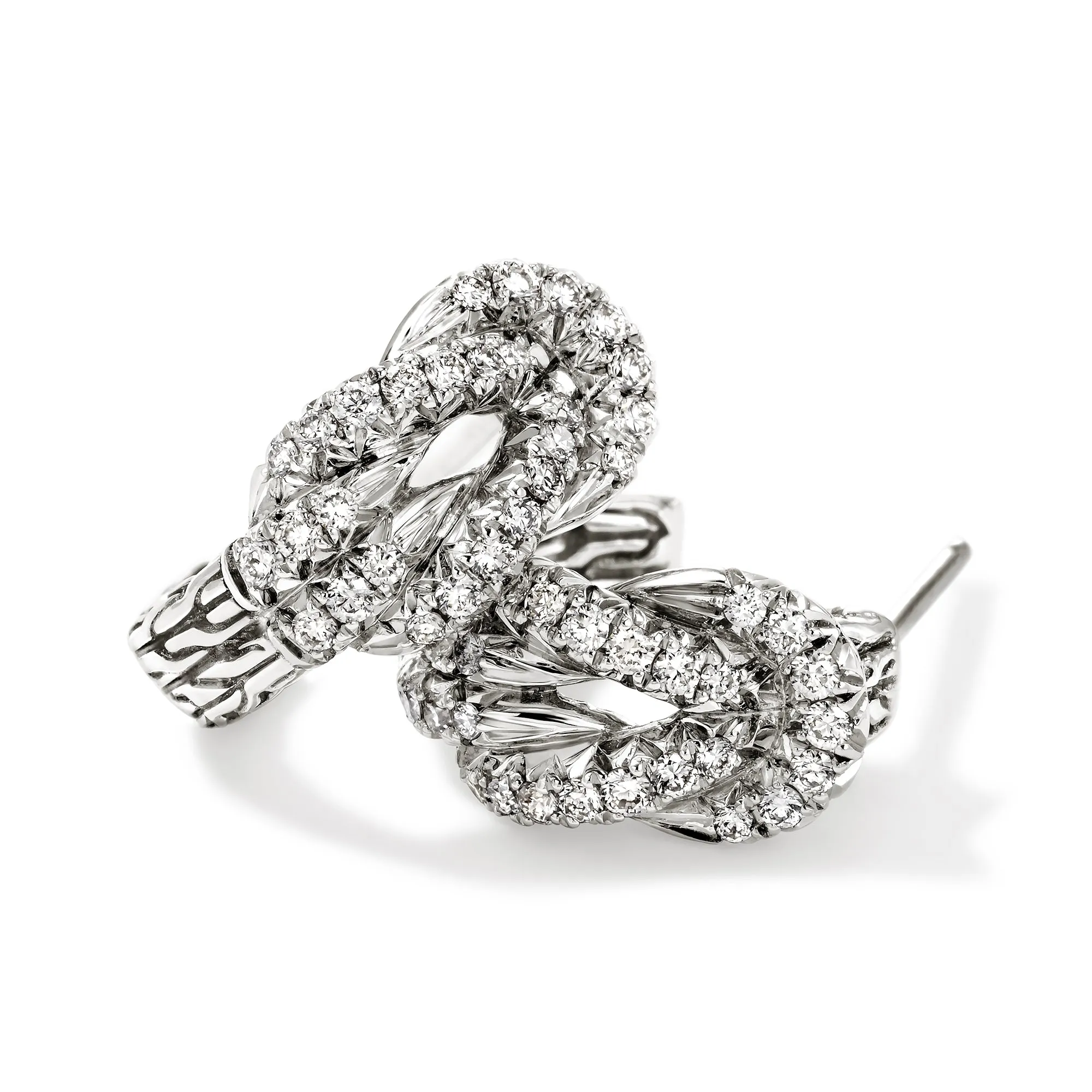 Love Knot Earrings, Sterling Silver, Diamonds|EBP987822DI sold by John Hardy product image thumbnail 2