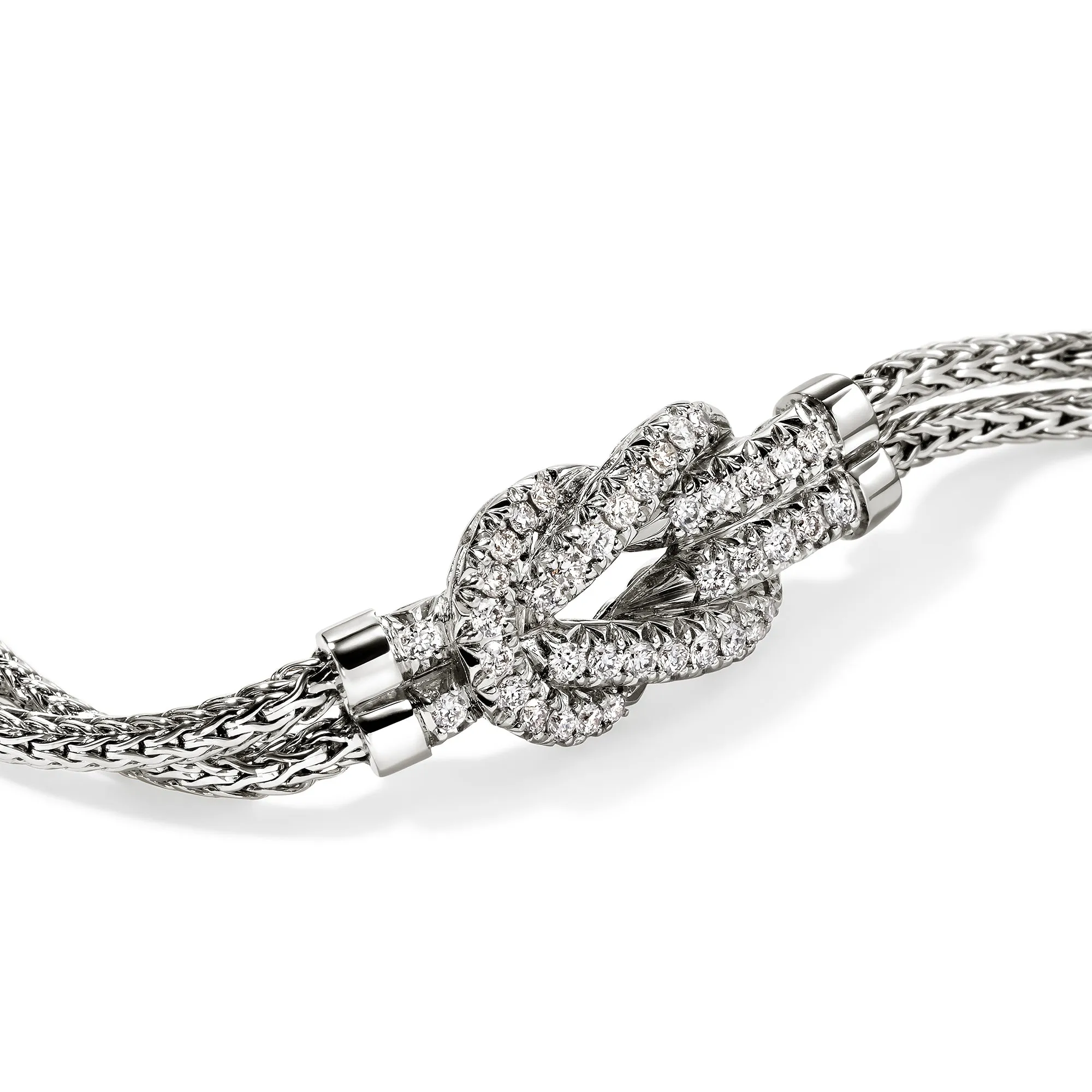 Love Knot Bracelet, Sterling Silver, Diamonds|BUP9007762DI sold by John Hardy product image thumbnail 2