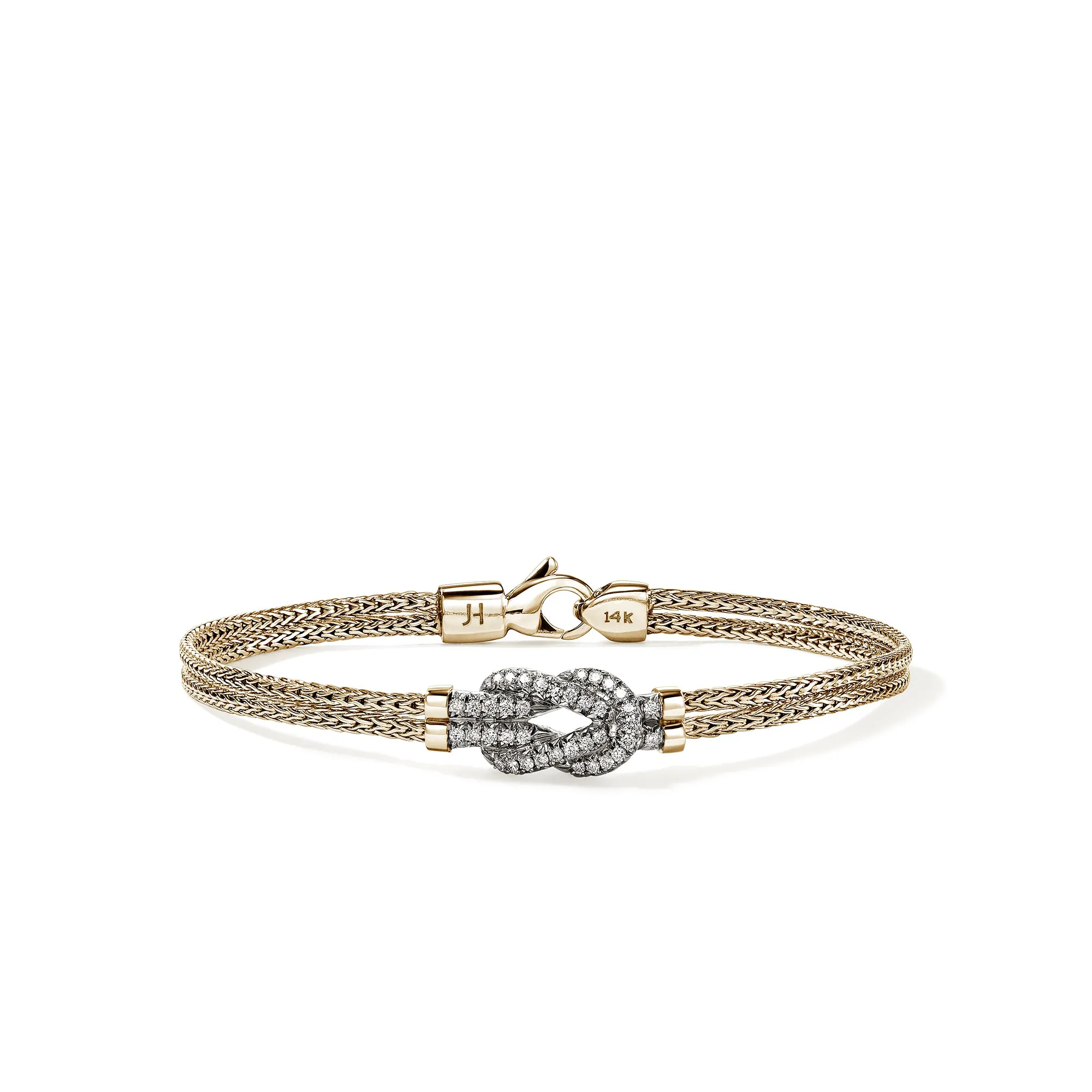 Love Knot Bracelet, Gold, Diamonds|BUGGX9007762DI sold by John Hardy