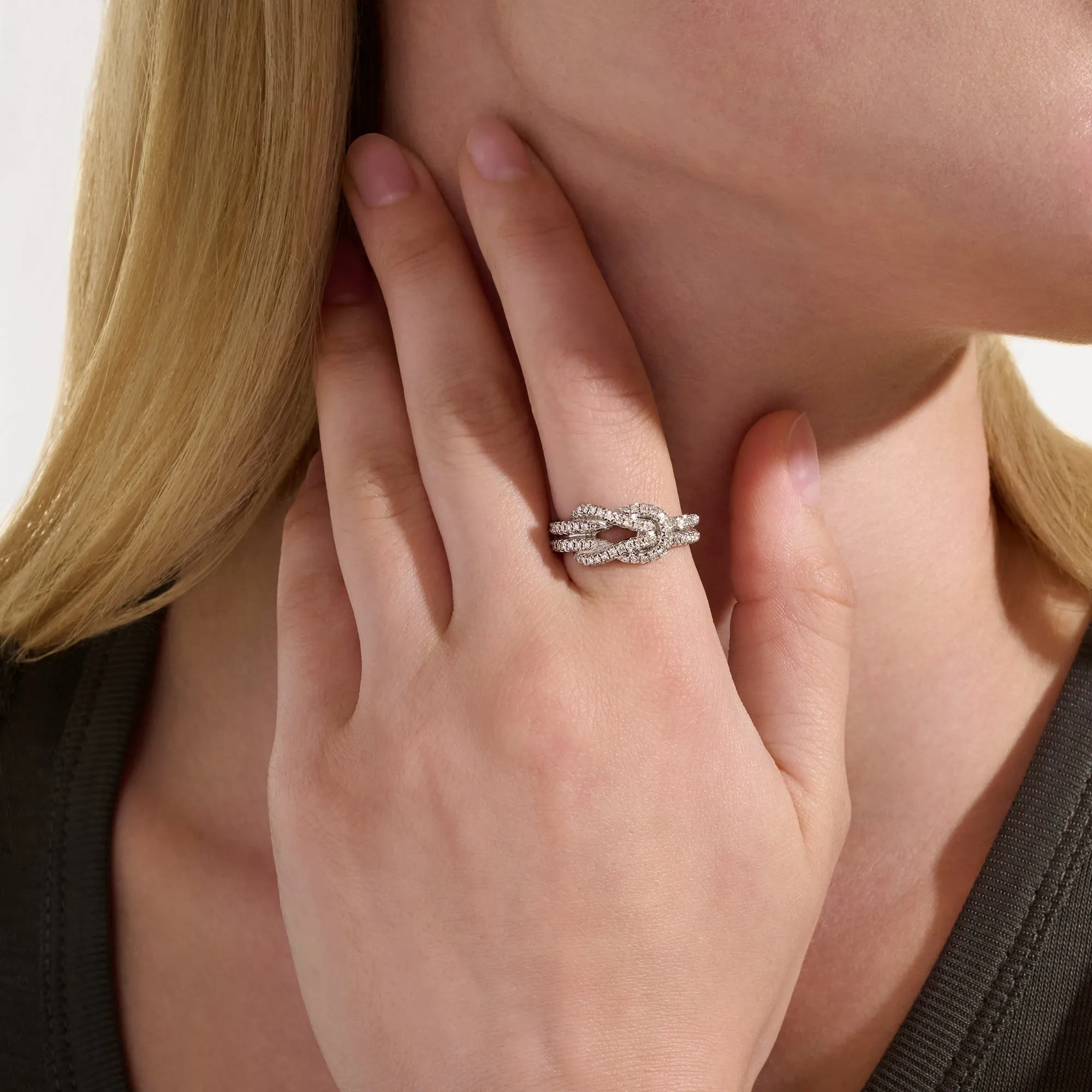 Love Knot Ring, Sterling Silver, Diamonds|RBP9010402DI sold by John Hardy product image thumbnail 5