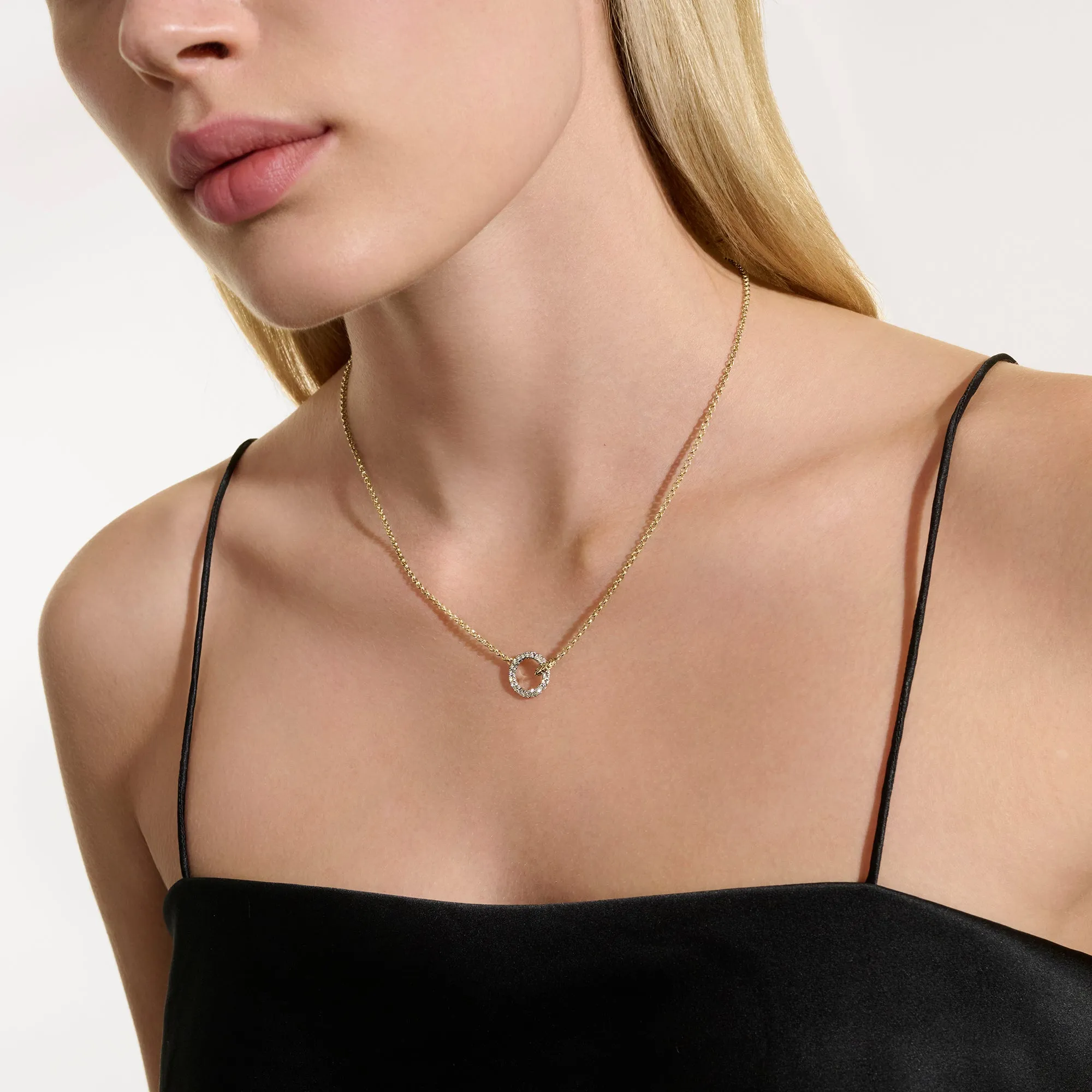 JH Essential Pavé Necklace, Gold, Diamonds, 2MM|NGGX987802DI sold by John Hardy product image thumbnail 5