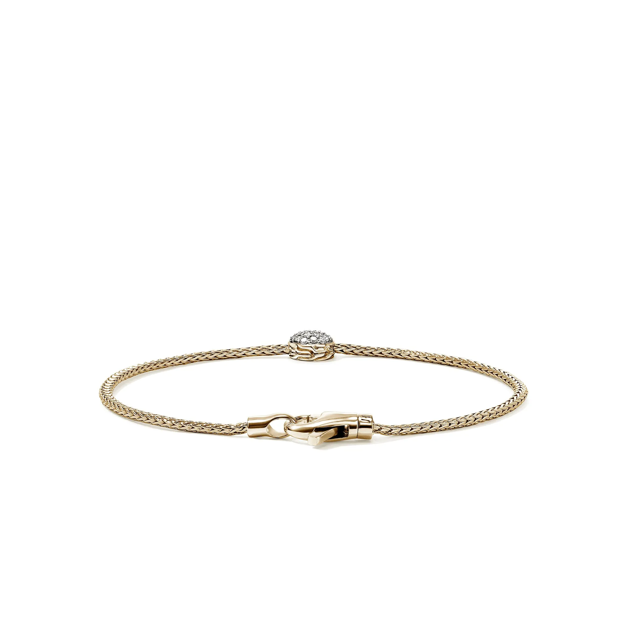 JH Essential Pavé Bracelet, Gold, Diamonds, 1.8MM|BUGGX987612DI sold by John Hardy product image thumbnail 4