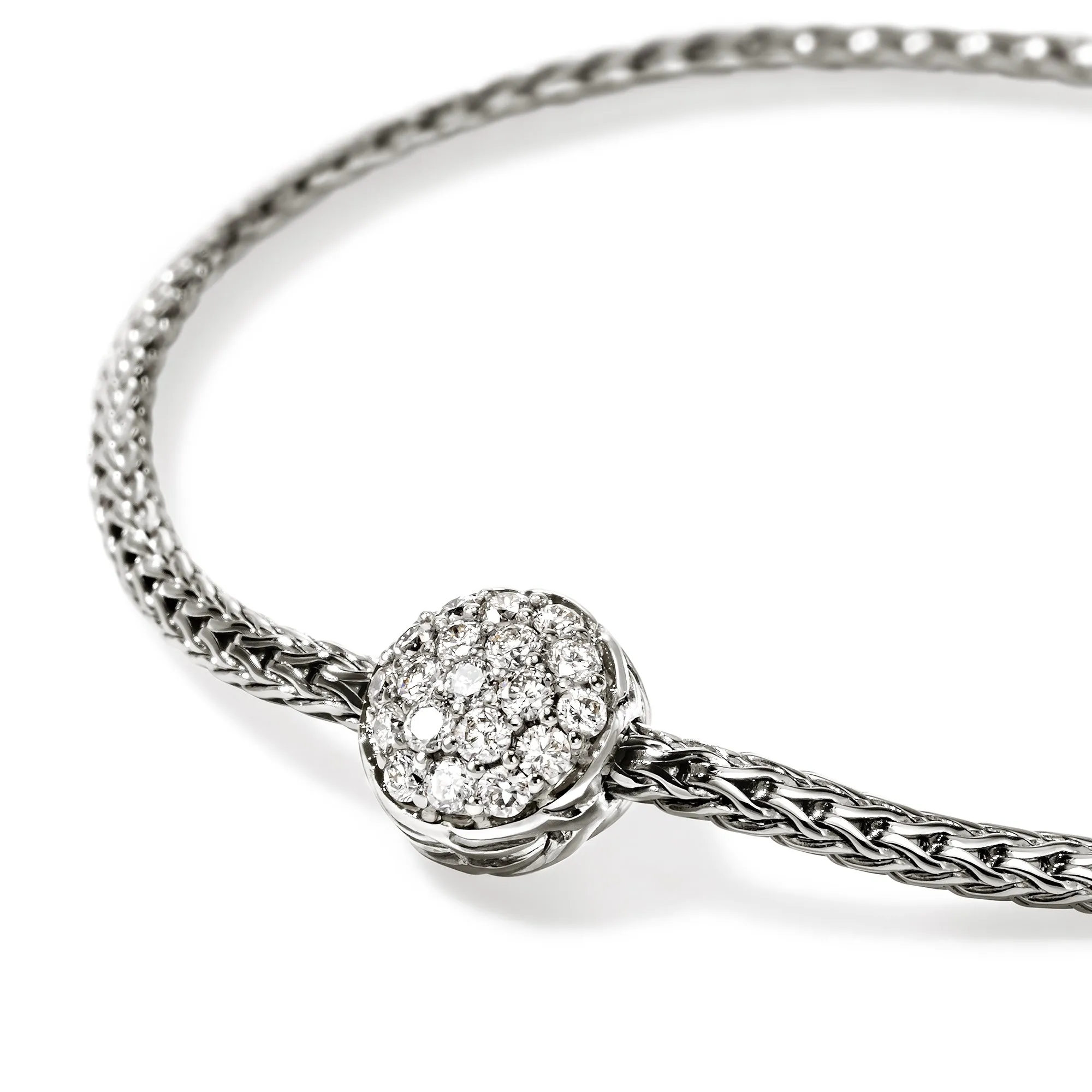 JH Essential Pavé Bracelet, Sterling Silver, Diamonds, 1.8MM|BUP987612DI sold by John Hardy product image thumbnail 2