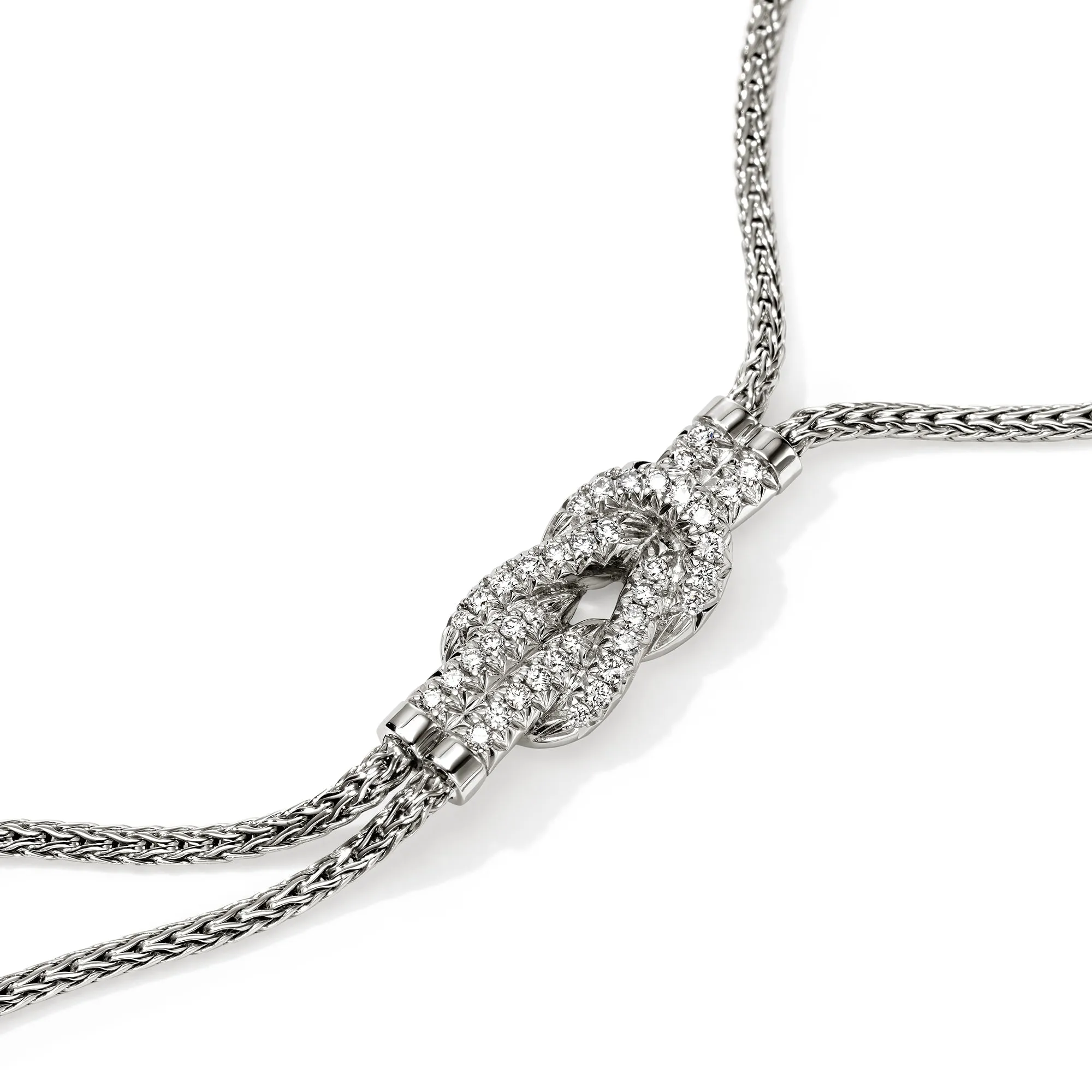 Love Knot Y Necklace, Sterling Silver, Diamonds|NBP987832DI sold by John Hardy product image thumbnail 2