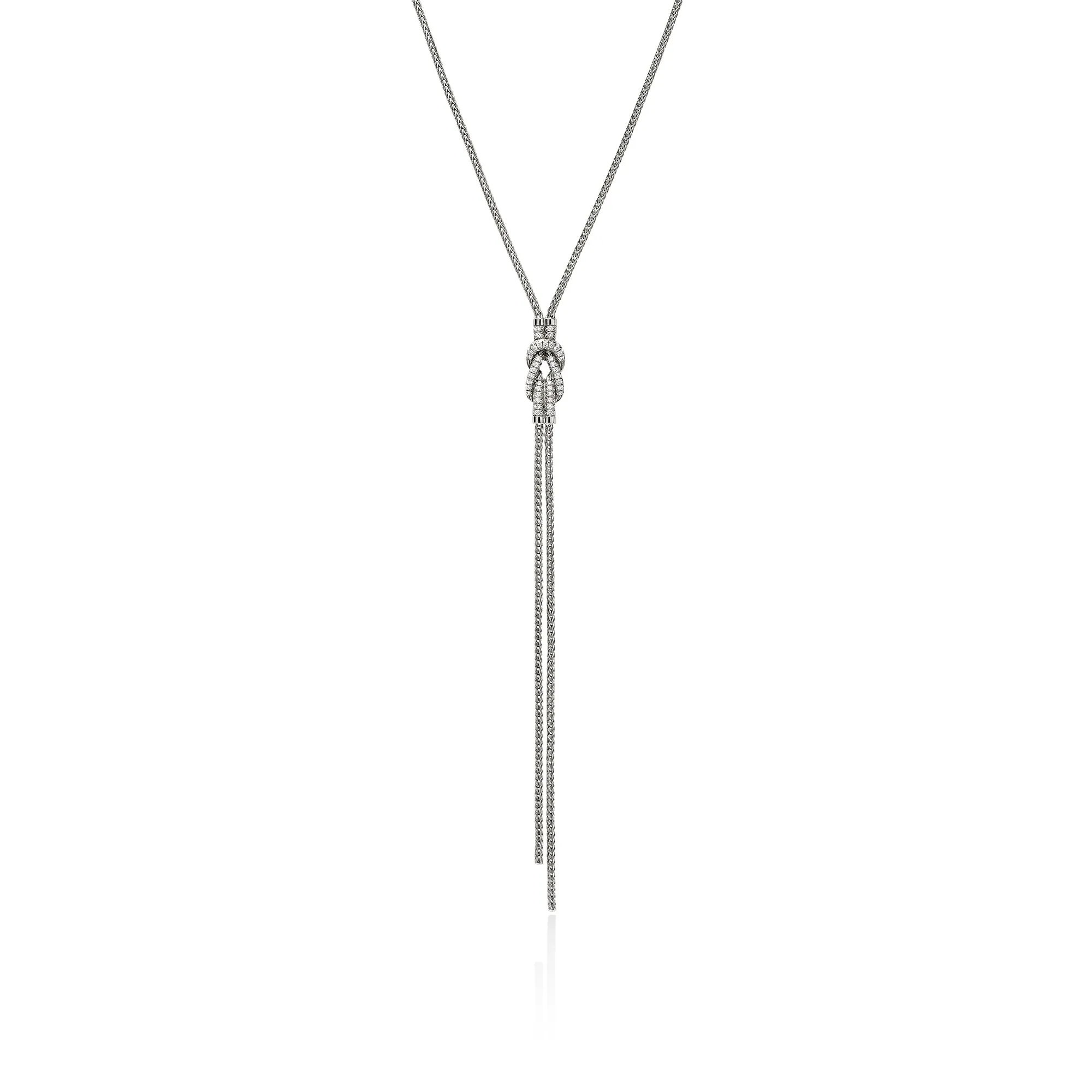Love Knot Y Necklace, Sterling Silver, Diamonds|NBP987832DI sold by John Hardy