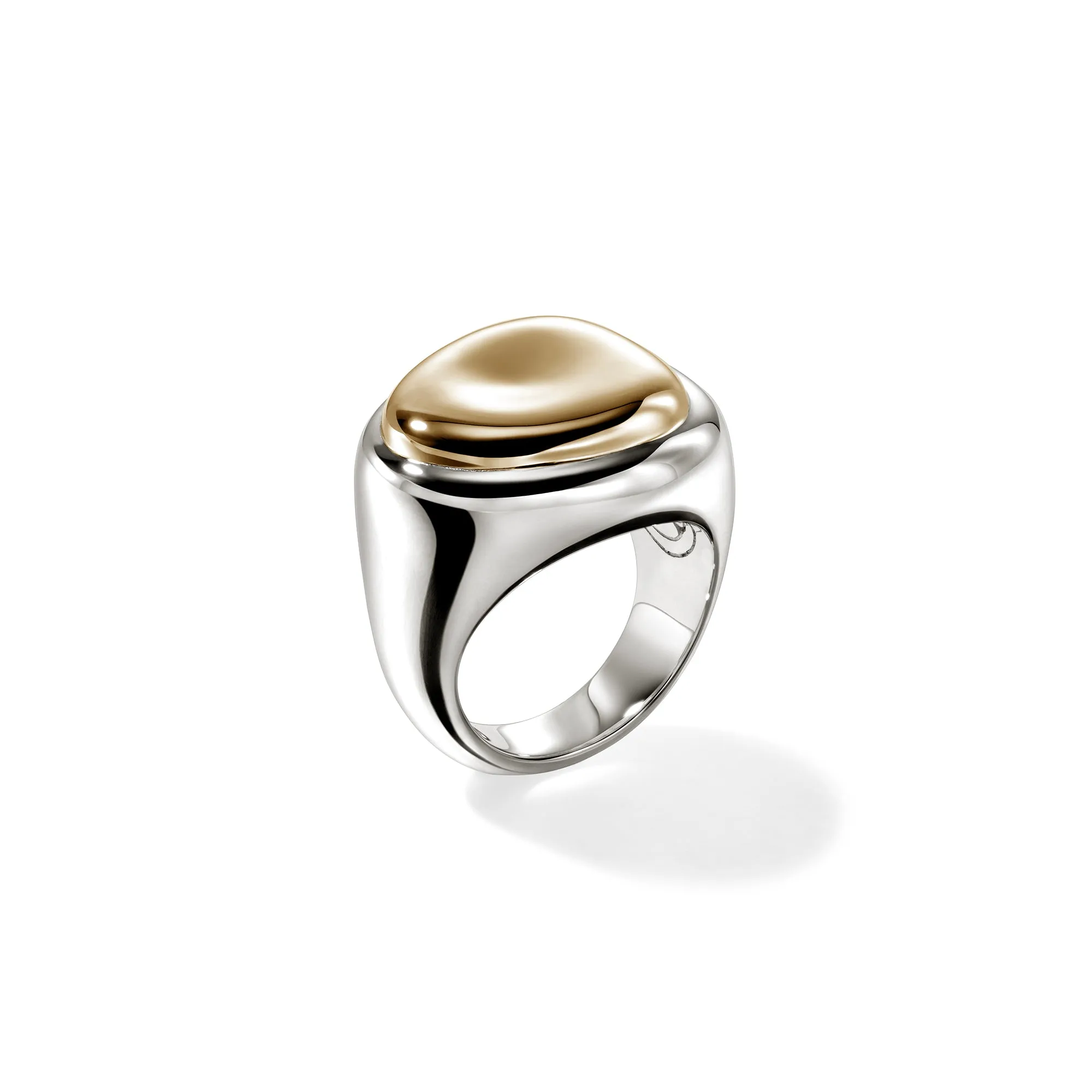 Pebble Ring, Sterling Silver, Gold|RZZ98746 sold by John Hardy product image thumbnail 3