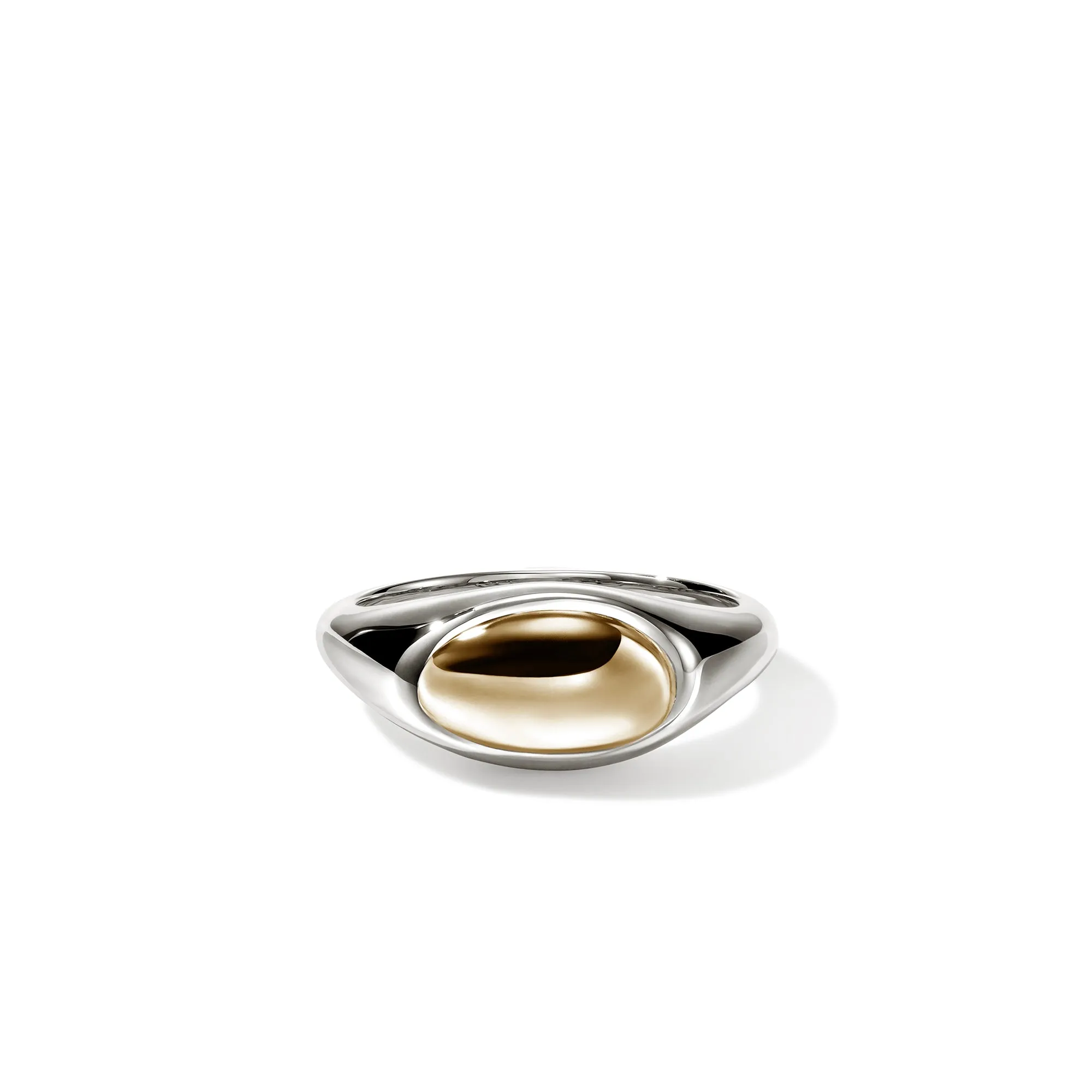 Pebble Ring, Sterling Silver, Gold|RZZ987477 sold by John Hardy