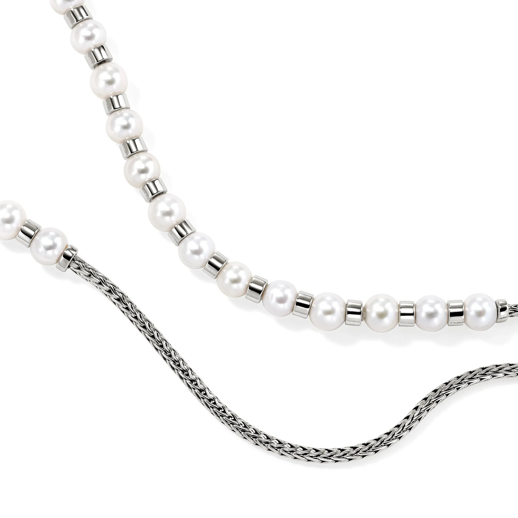 JH Essential Pearl Necklace, Sterling Silver, 2.5MM|NB987301 sold by John Hardy product image thumbnail 2