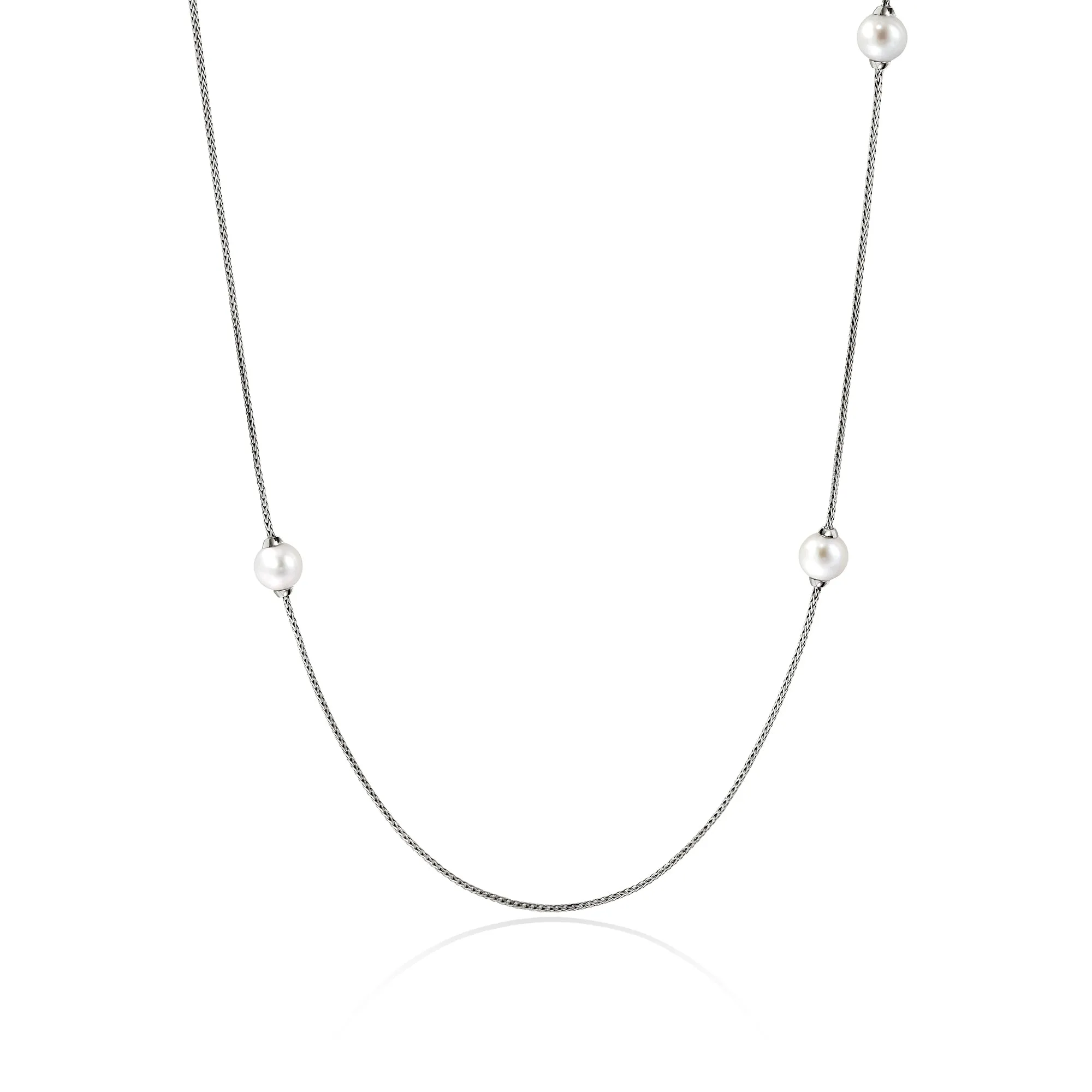 JH Essential Pearl Necklace, Sterling Silver, Pearl, 1.8MM|NB987241 sold by John Hardy