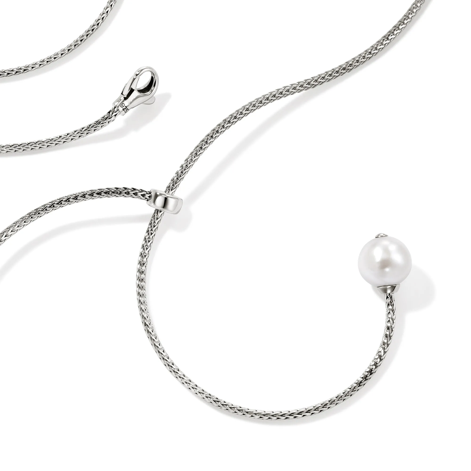 JH Essential Pearl Lariat Necklace, Sterling Silver, 1.8MM|NB987231 sold by John Hardy product image thumbnail 2