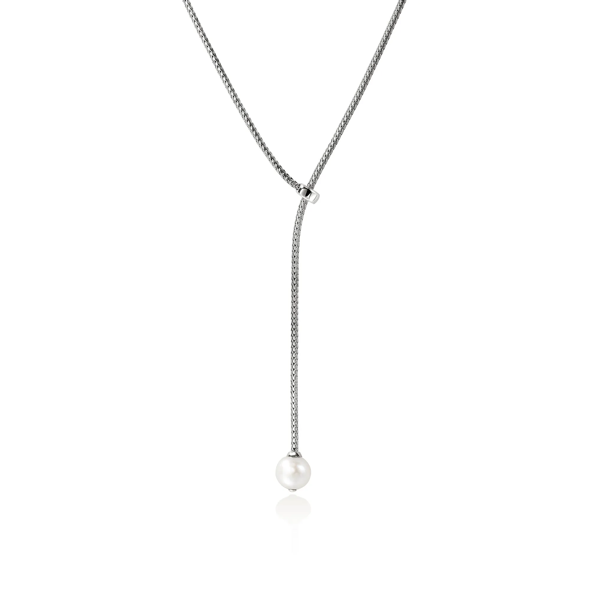 JH Essential Pearl Lariat Necklace, Sterling Silver, 1.8MM|NB987231 sold by John Hardy
