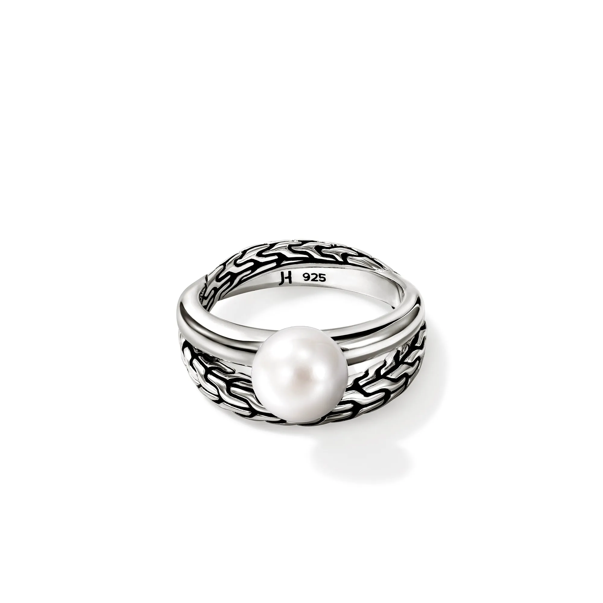 JH Essential Pearl Ring, Sterling Silver|RB987771 sold by John Hardy