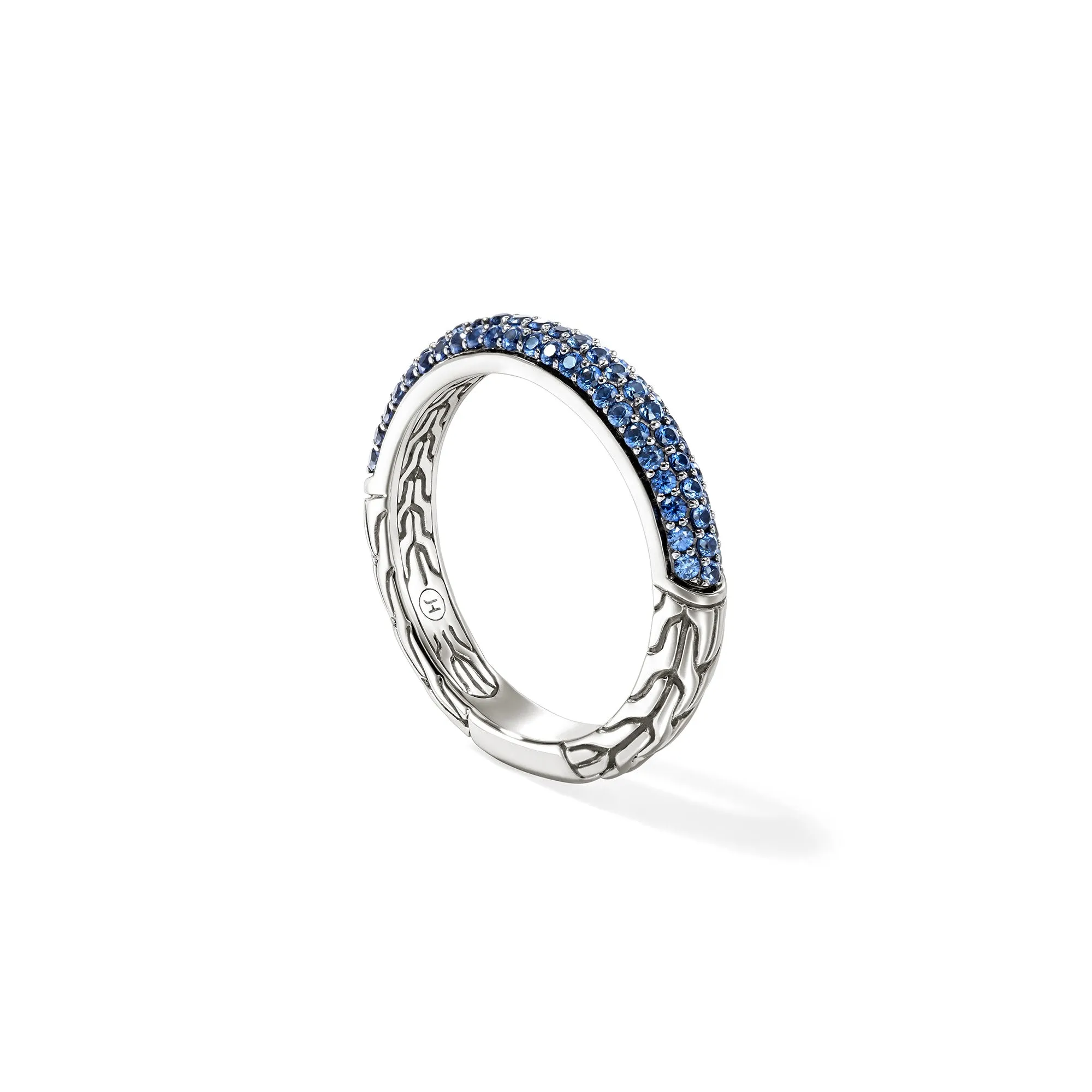 JH Essential Pavé Band Ring, Sterling Silver, Gemstones, 3.5MM|RBS987054BSP sold by John Hardy product image thumbnail 3