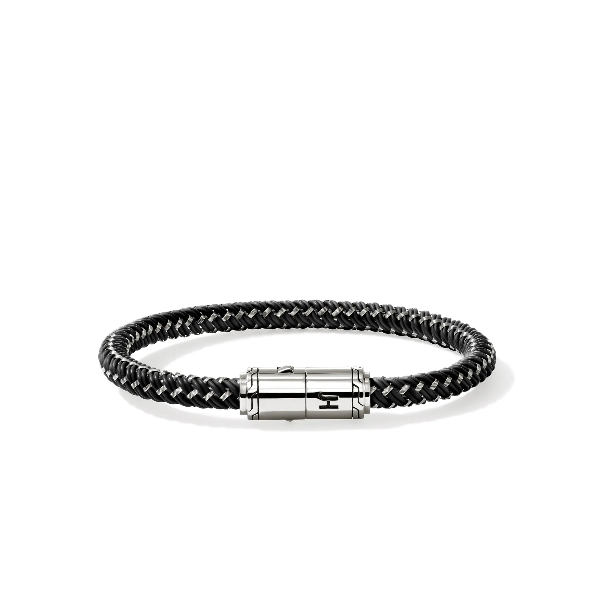 Cord Bracelet, Sterling Silver, Rubber|BU98688BLST sold by John Hardy