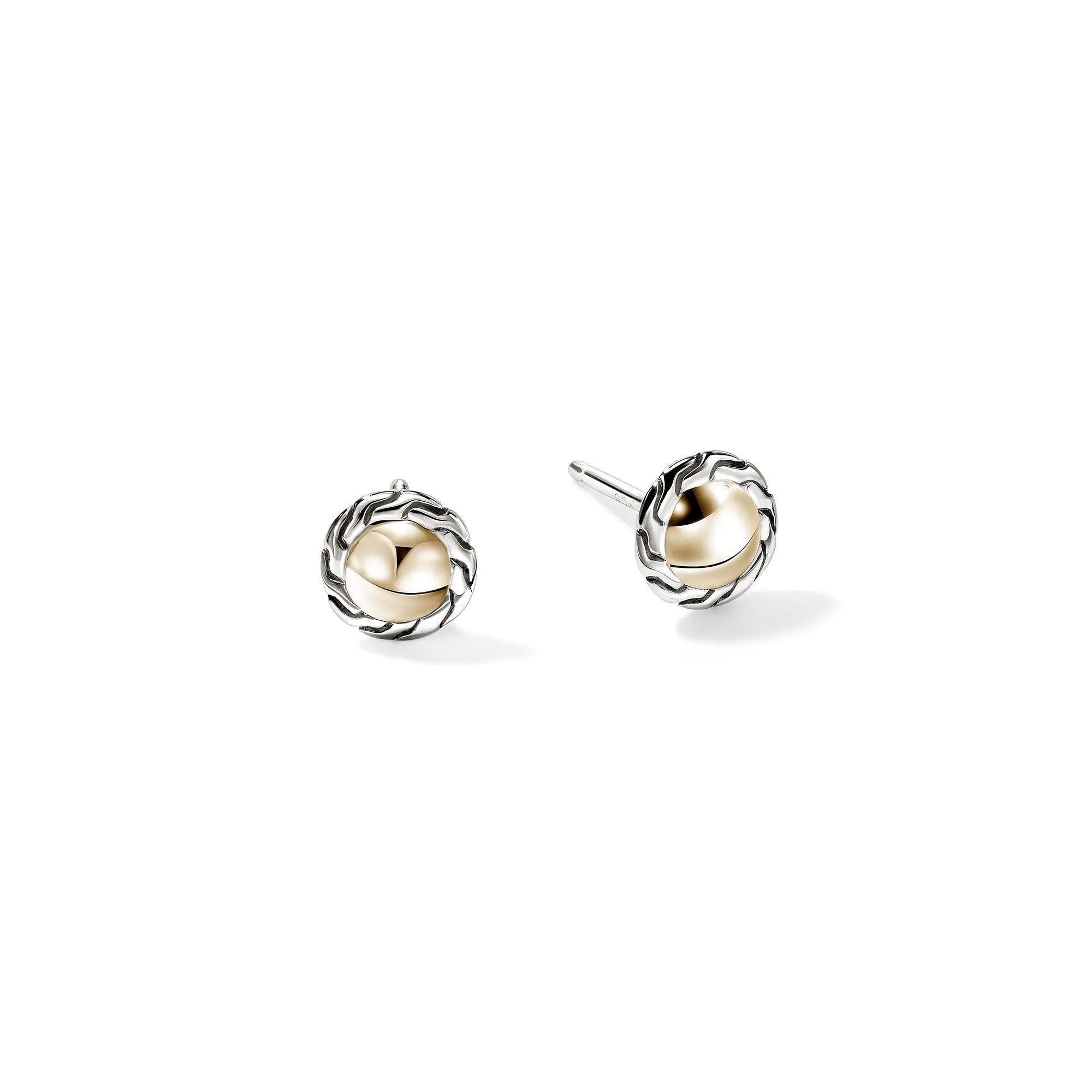 JH Essential Stud Earring, Gold, Sterling Silver, 7MM|EZZ98702 sold by John Hardy