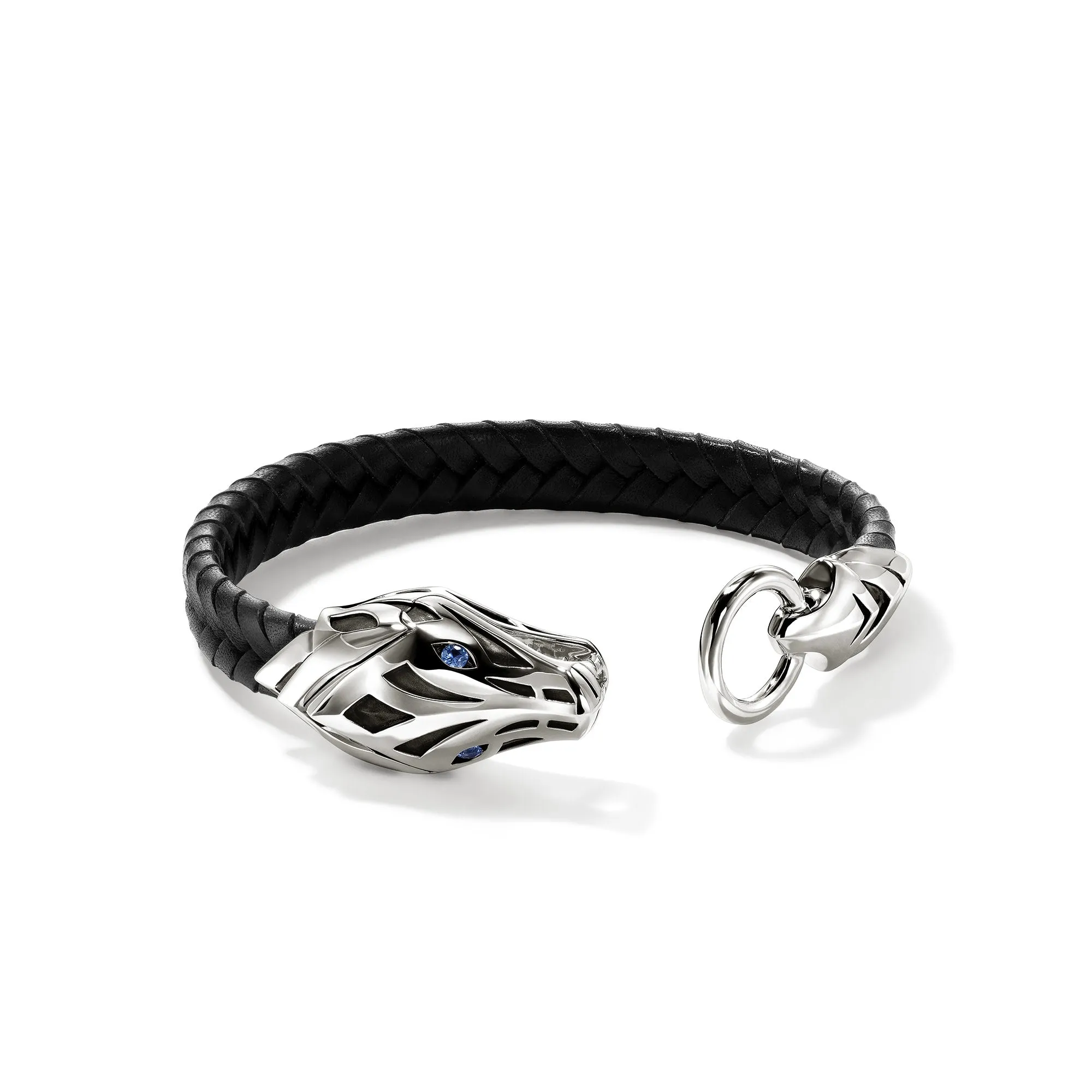 Naga Bracelet, Leather, Sterling Silver, Blue Sapphire, 10MM|BUS603611BSP sold by John Hardy product image thumbnail 3