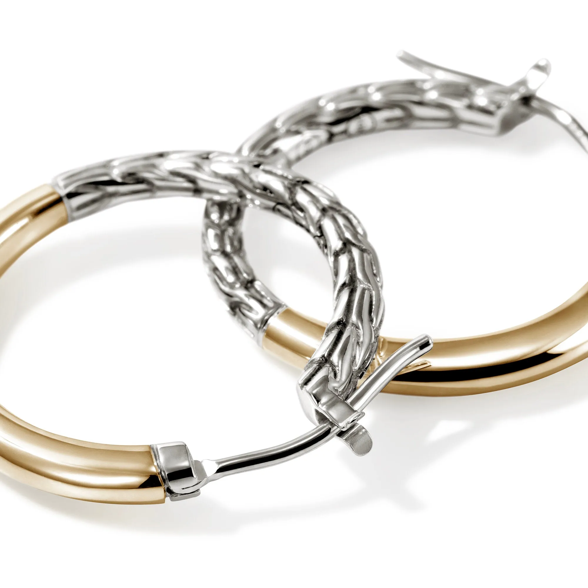 JH Essential Hoop Earring, Gold, Sterling Silver, 22MM|EZZ98720 sold by John Hardy product image thumbnail 2
