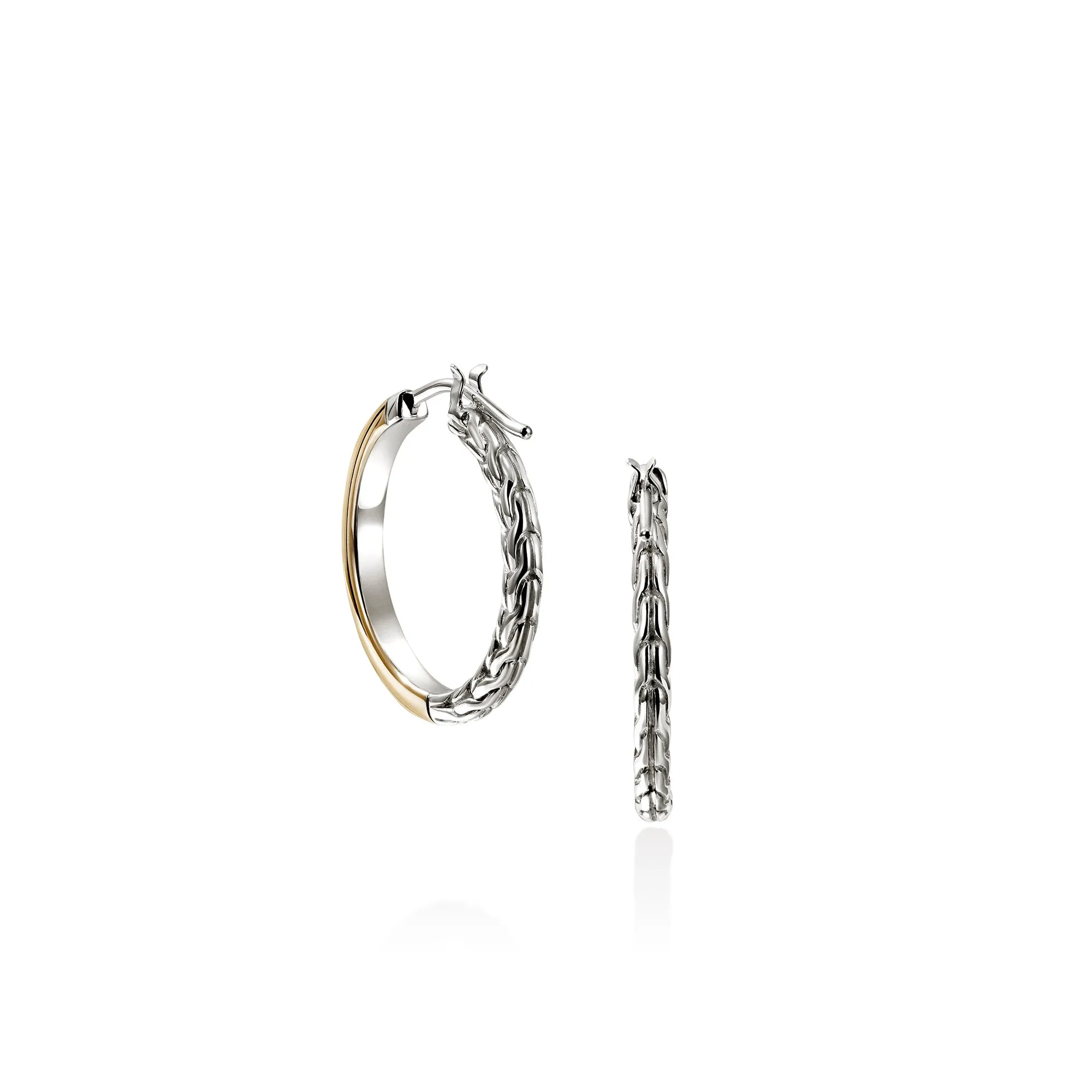 JH Essential Hoop Earring, Gold, Sterling Silver, 22MM|EZZ98720 sold by John Hardy product image thumbnail 4