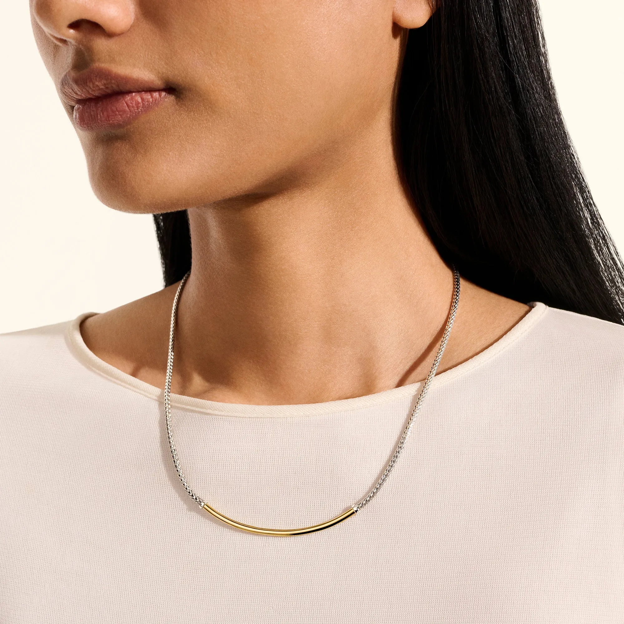 JH Essential Necklace, Gold, Sterling Silver, 2.5MM|NZZ98719 sold by John Hardy product image thumbnail 4